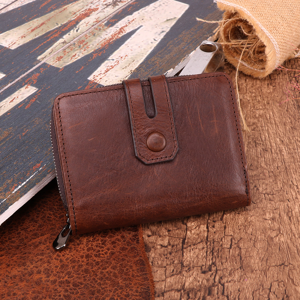 Premium Men's RFID Blocking Genuine Leather Bifold Wallet - Slim & Secure for Everyday Use, Travel & Business
