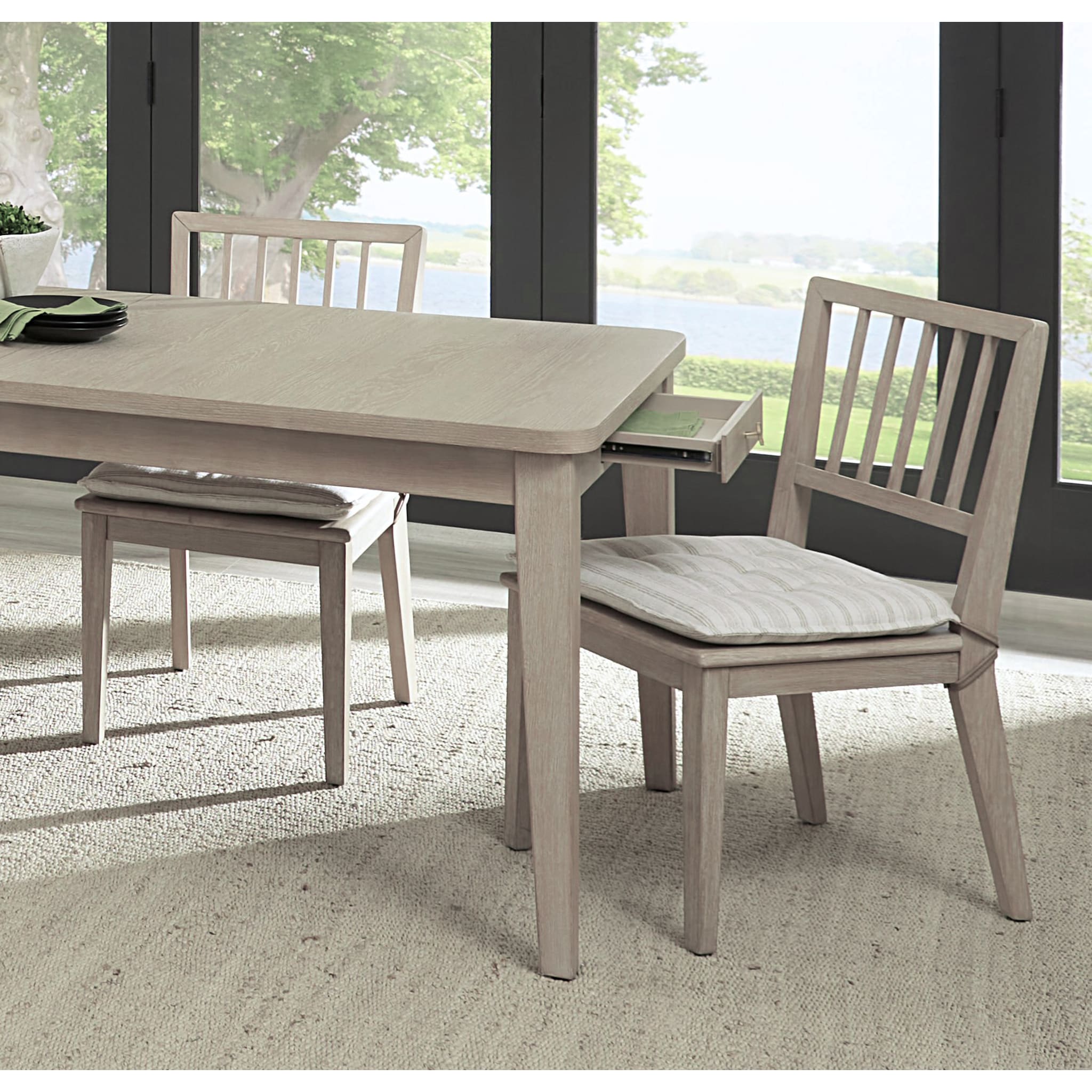 Camden Wood Dining Chair with Removable Cushion - Chai & Oat Color - Perfect for Kitchen, Dining Room & Breakfast Nook