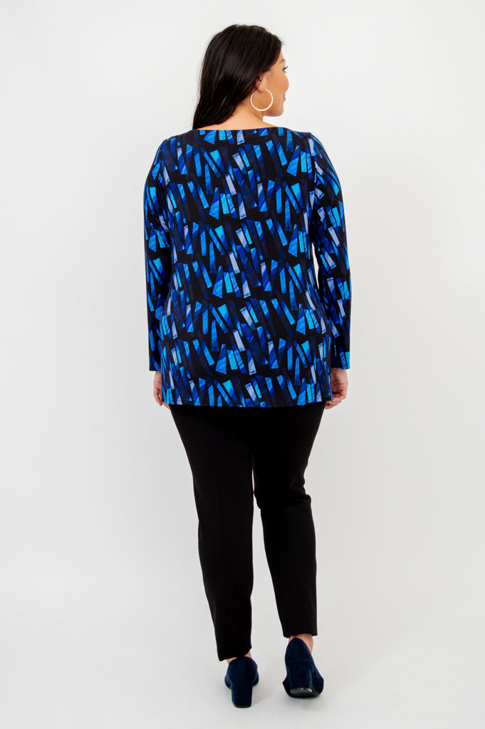 Cheerful Bamboo Print Top - Eco-Friendly Women's Blouse for Casual Wear & Summer Outfits