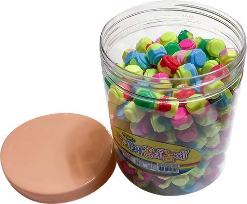 Korean Traditional Gonggi Jacks Game - 300 Pcs Korean Stone Toss Game Set (Color May Vary) | Fun Korean Board Game for Kids & Family | Perfect for Indoor Play, Cultural Learning & Skill Development