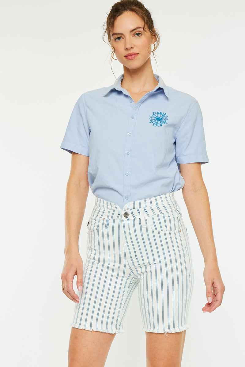 Rylee High Rise Bermuda Shorts for Women - Comfortable & Stylish Summer Casual Shorts - Perfect for Beach, Vacation, and Everyday Wear