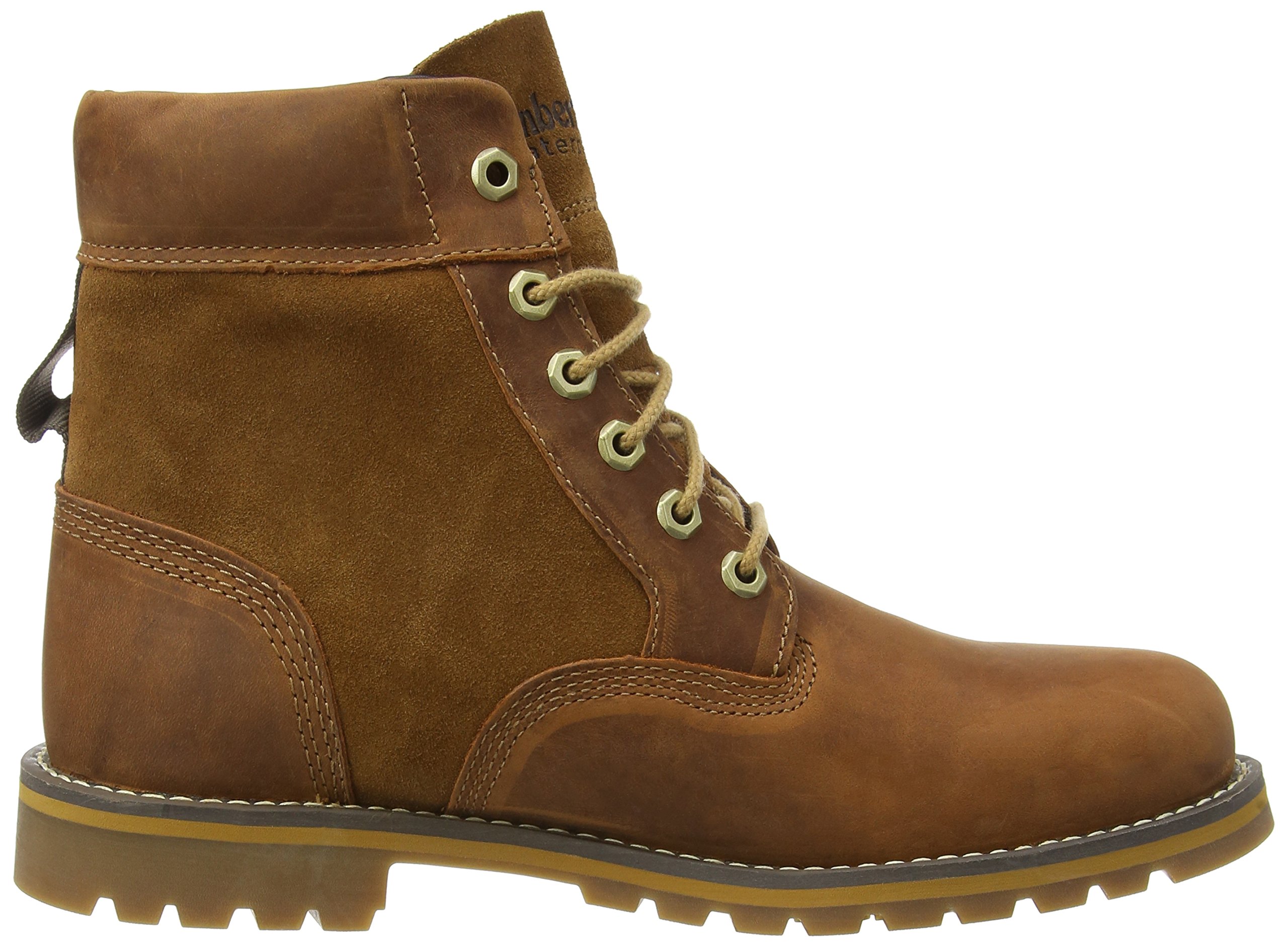 Timberland Men's Brown Multh Larchmont Waterproof Hiking Boots - Durable Outdoor Work & Winter Snow Shoes for Hiking, Camping & Construction