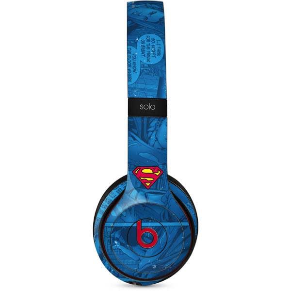 Officially Licensed DC Comics Superman Skin for Beats Solo 3 Wireless Headphones - Durable Vinyl Decal with Vibrant Logo Design - Perfect for Gym, Travel & Everyday Use