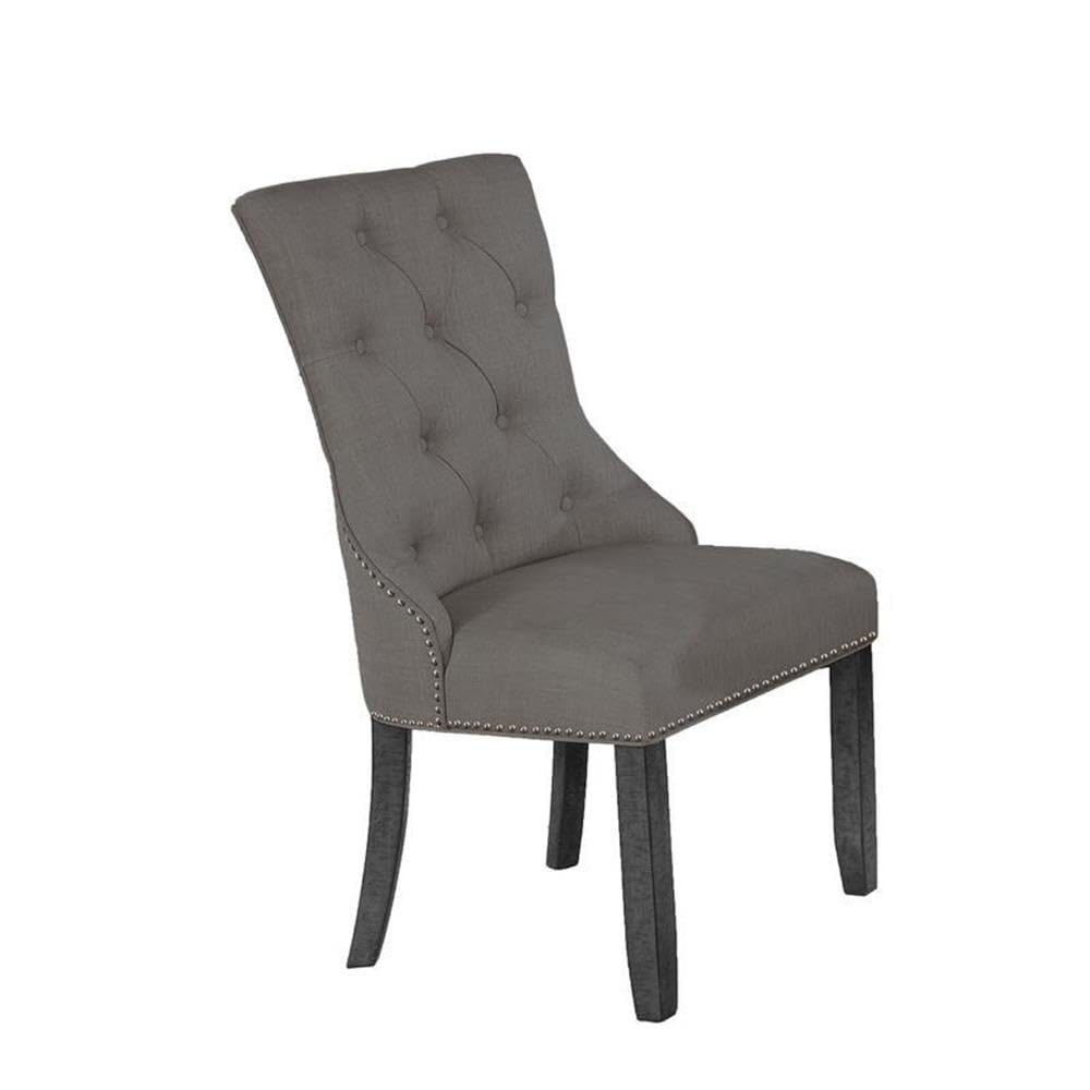 Premium Gray Dining Chairs Set of 4 - High-Quality Modern Kitchen Chairs with Comfortable Cushion - Perfect for Home, Restaurant, and Office Use