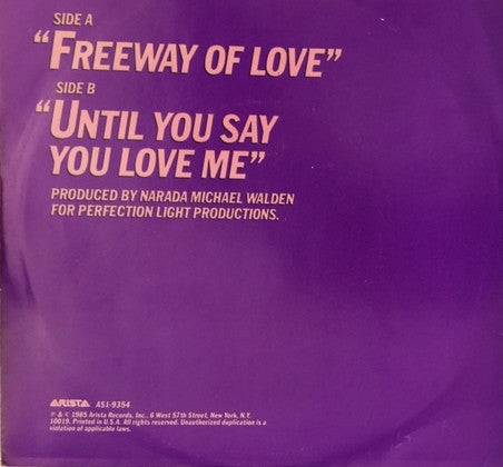Aretha Franklin - Freeway Of Love 7