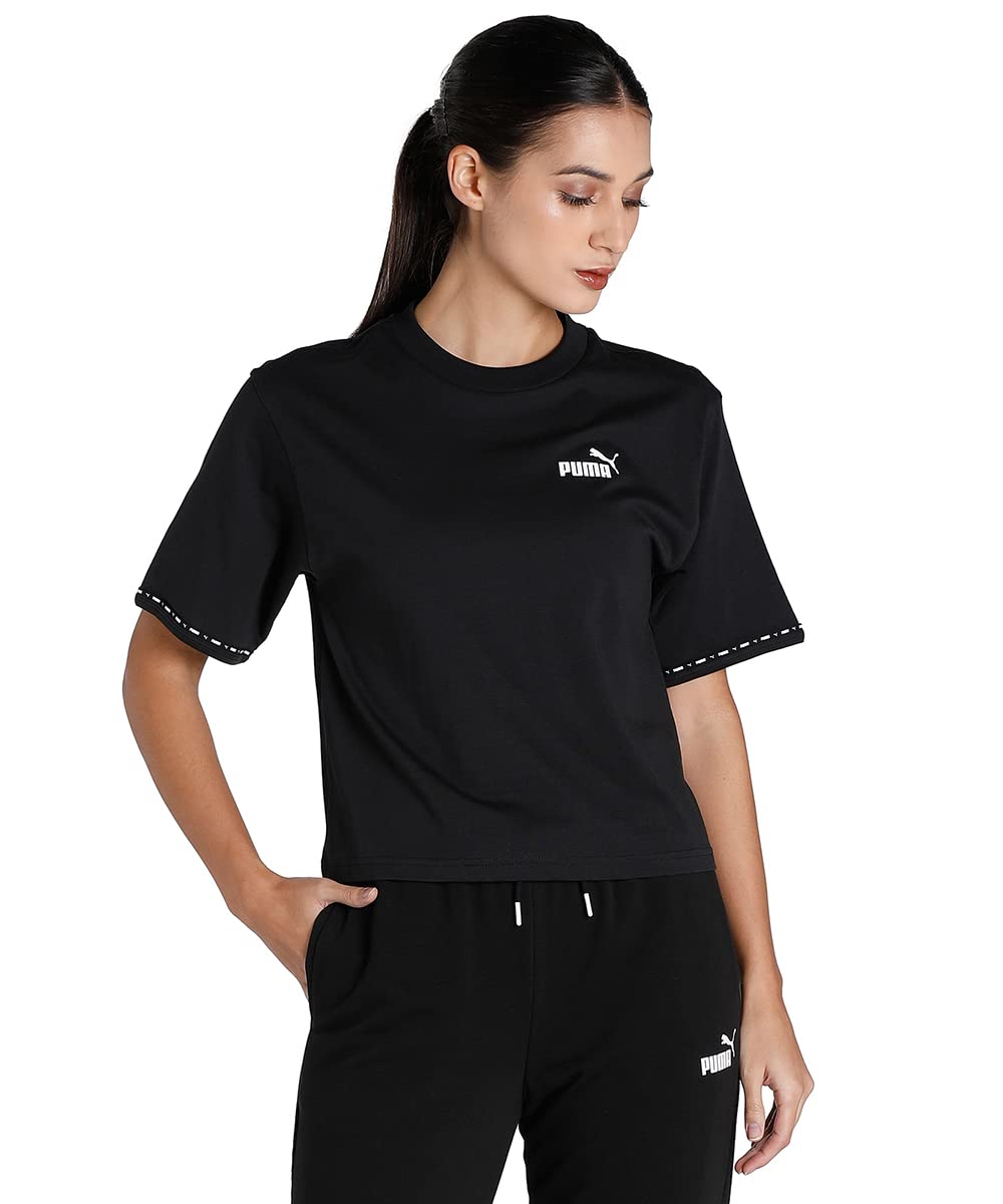 PUMA Women's Power Tape Tee - Comfortable Athletic T-Shirt for Running, Gym & Casual Wear | Moisture-Wicking Fabric for Active Lifestyles