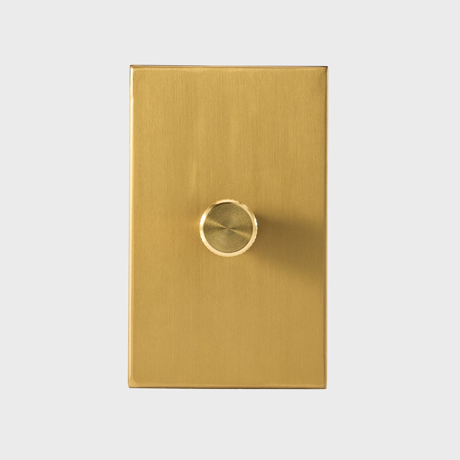 Brass Single Rotary Wall Dimmer Switch - Vintage Style Light Control for Bedroom, Living Room & Dining Room Lighting