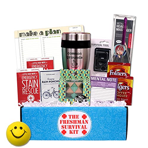 Freshman College Survival Kit - Essential Supplies for New Students | Perfect for Dorm Life, Study Sessions & Campus Activities