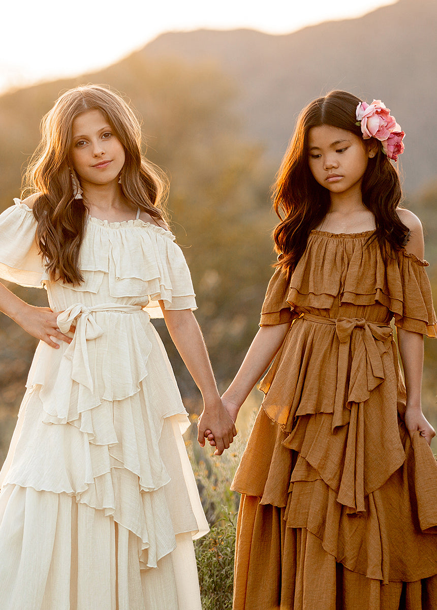 Litta Cream Dress for Women - Elegant Casual & Party Wear - Perfect for Weddings, Dates, and Special Occasions