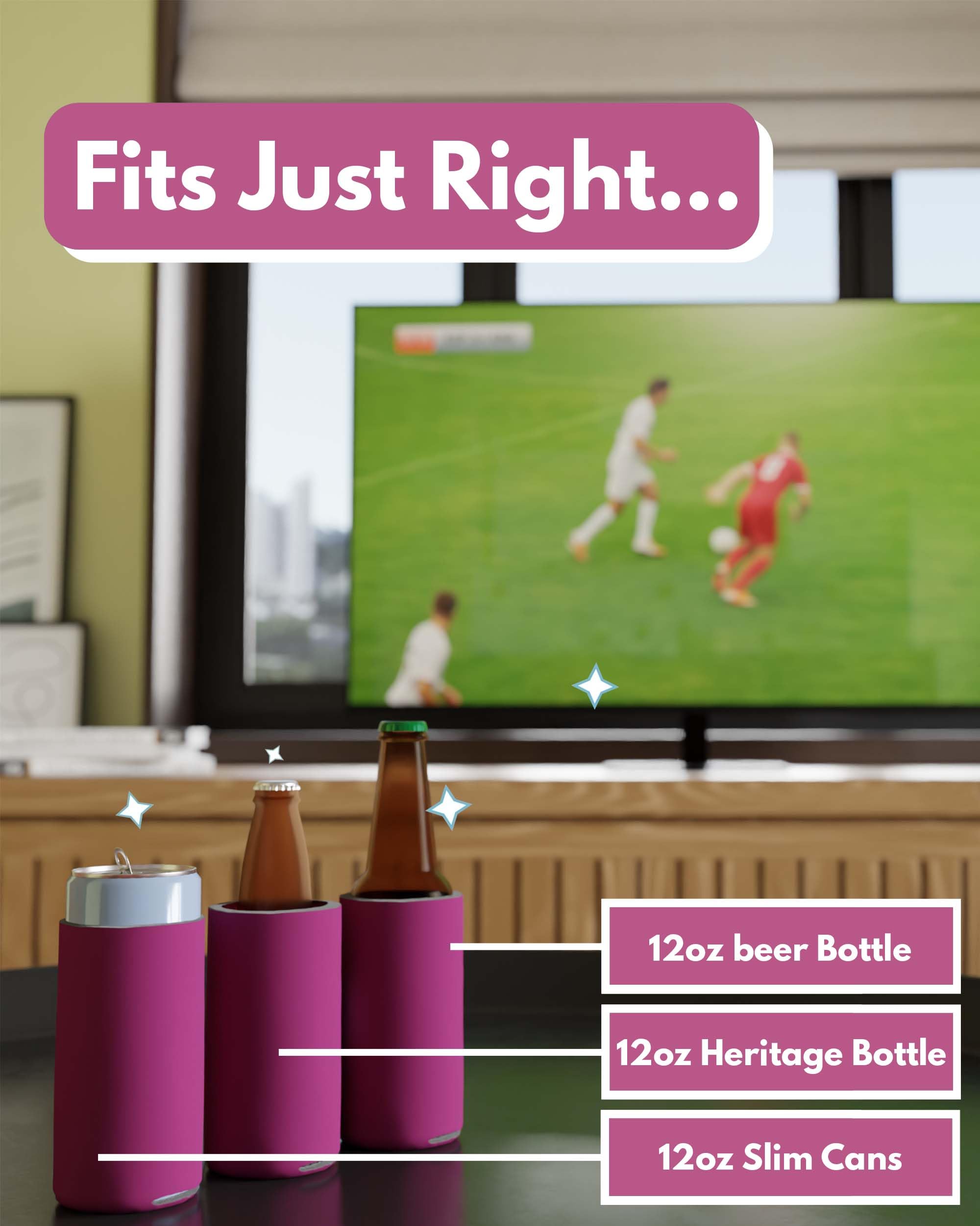 200 Pack Pink Blank Slim Can Cooler Sleeves - Customizable Sublimation Beer Bottle & 12oz Tall Can Insulators | Skinny Collapsible Drink Sleeves for Parties, Weddings & Outdoor Events | Bulk Plain Seltzer Can Covers