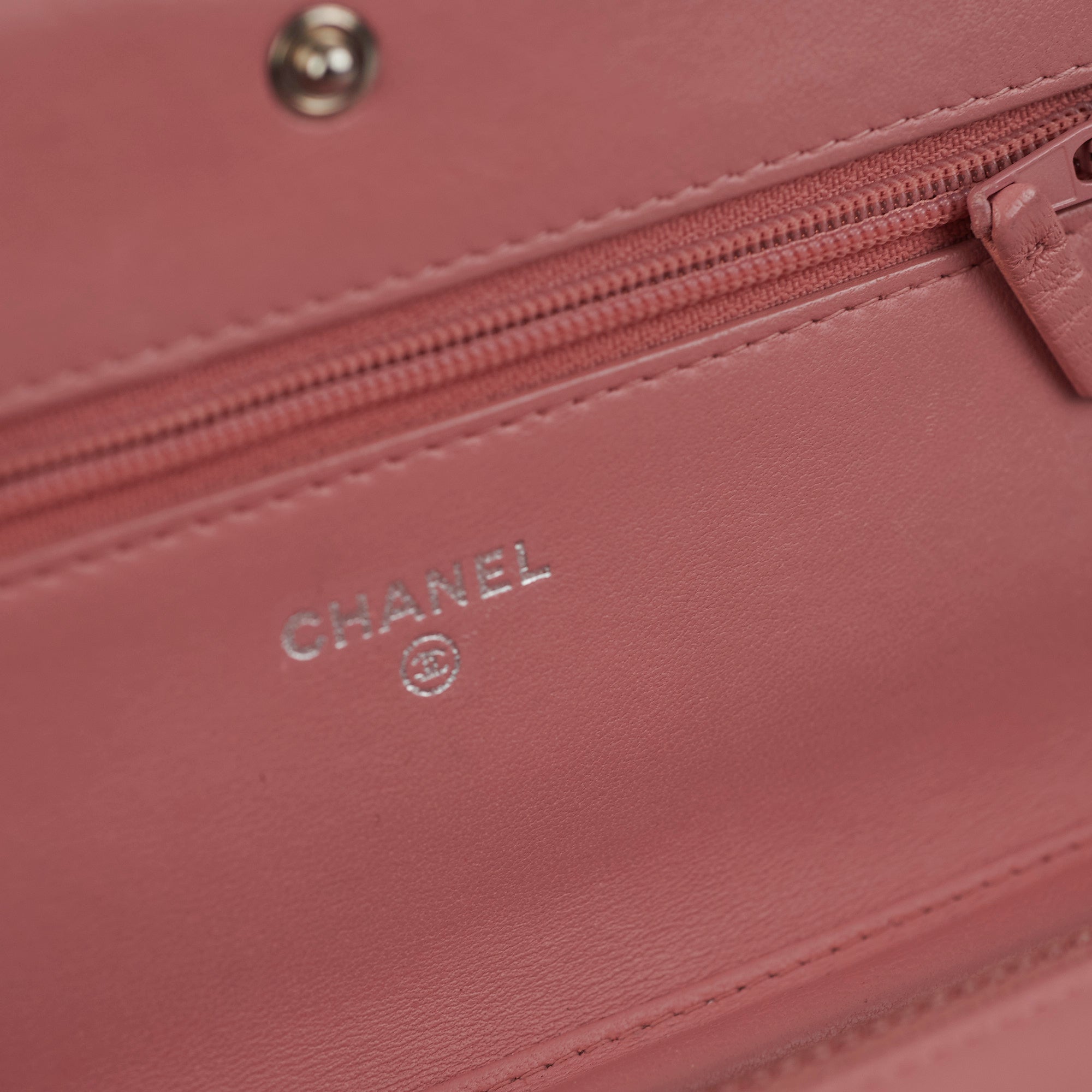 Chanel Boy Wallet On Chain WOC Lambskin Leather Crossbody Bag in Pink - Perfect for Date Night & Evening Events