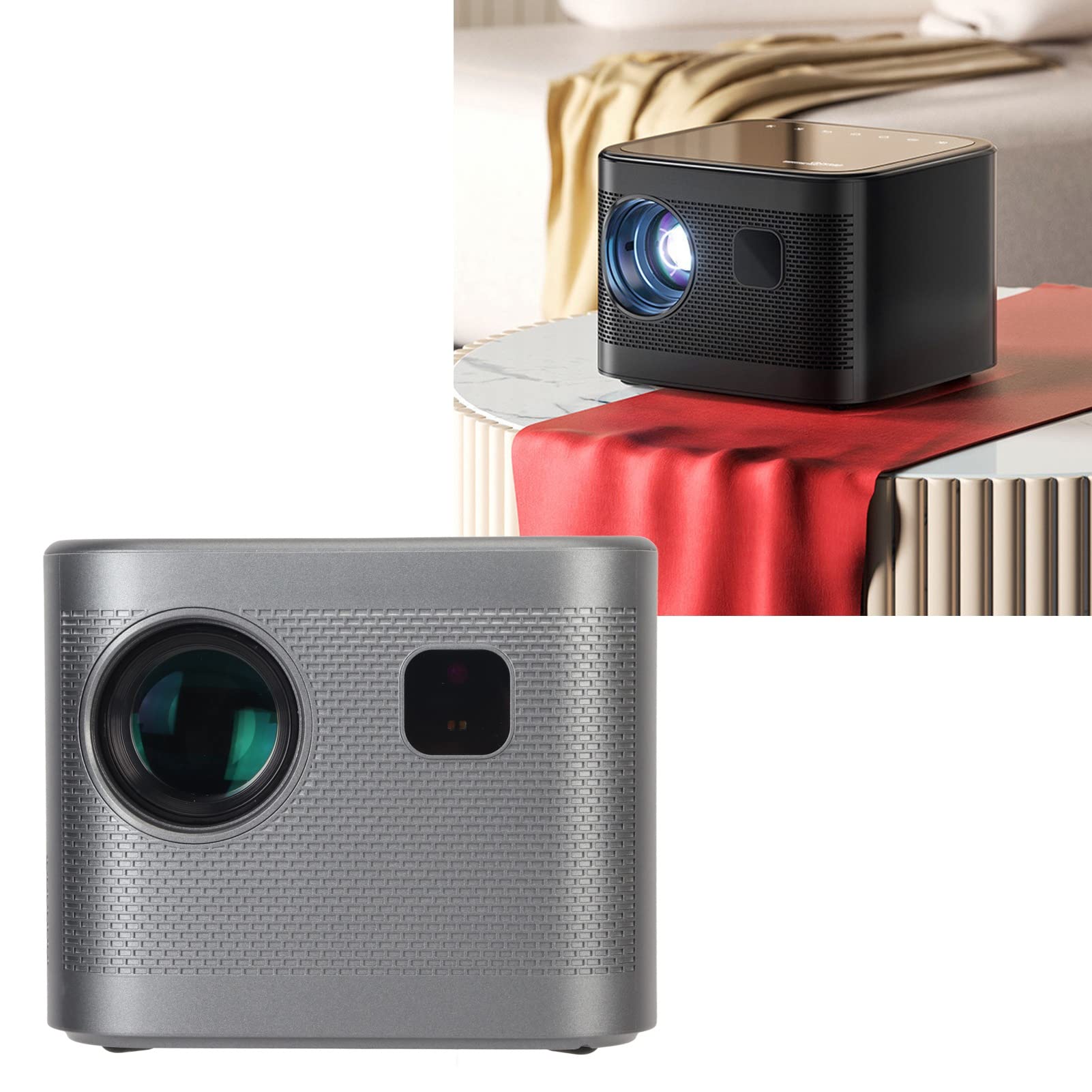 RajoNN Mini Projector - 180ANSI Lumens Portable Movie Projector with 30-120