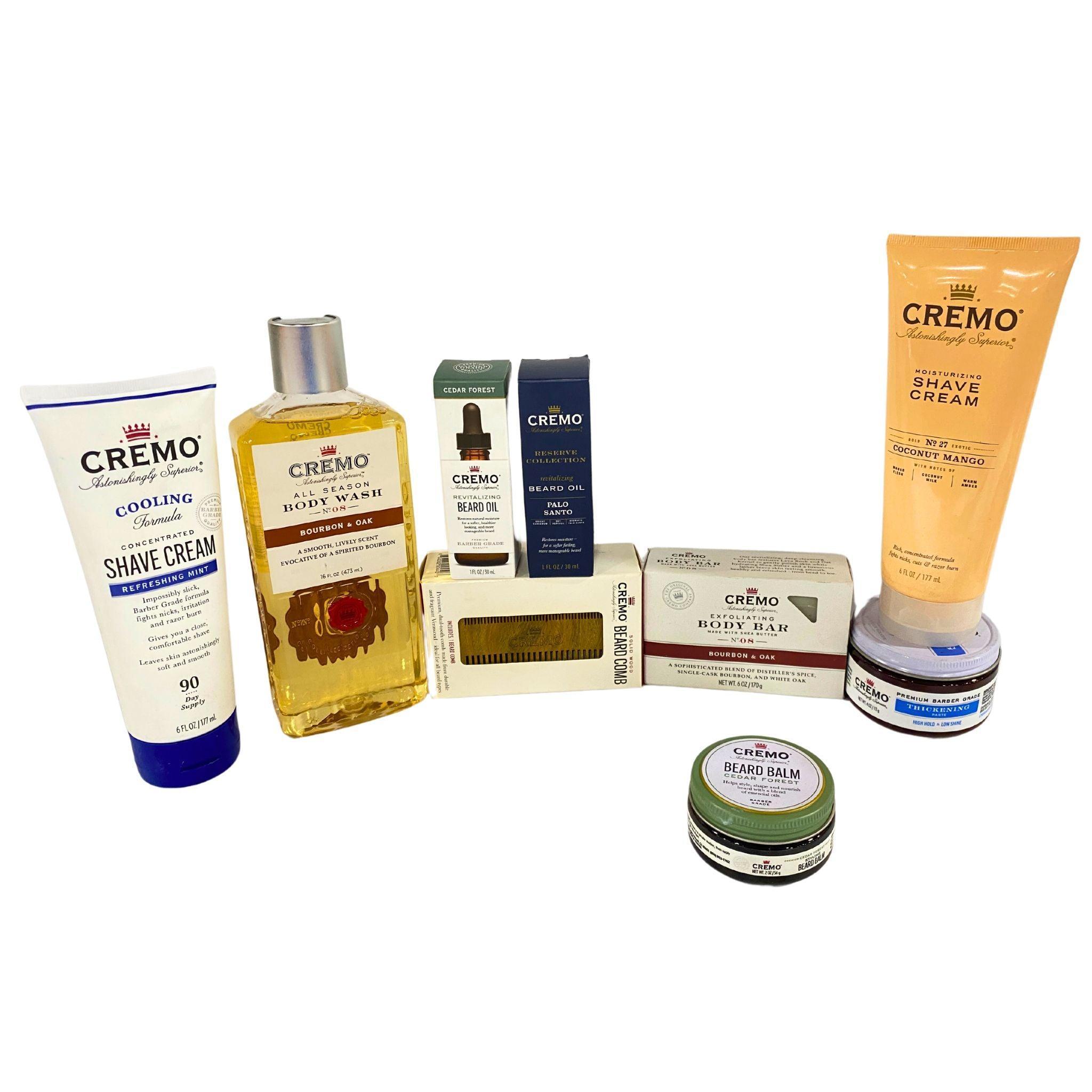 Cremo Assorted Mix - 60 Pcs Lot of High-Quality Shaving Products for Men | Perfect for Travel, Gifts & Daily Grooming Routine
