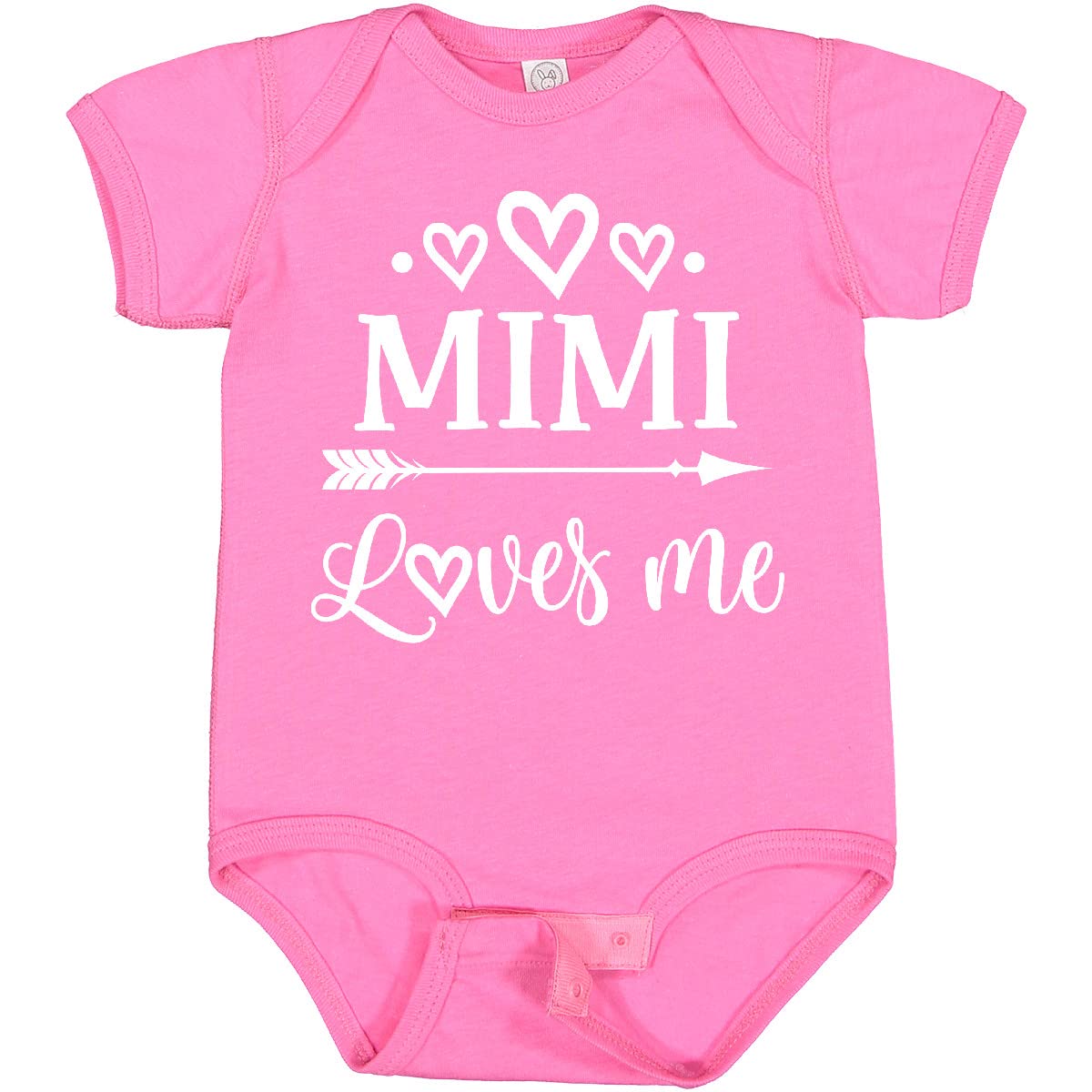 Inktastic Mimi Loves Me Baby Bodysuit - Soft Cotton Infant Onesie for Newborns & Toddlers - Perfect for Playdates, Family Photos & Everyday Wear