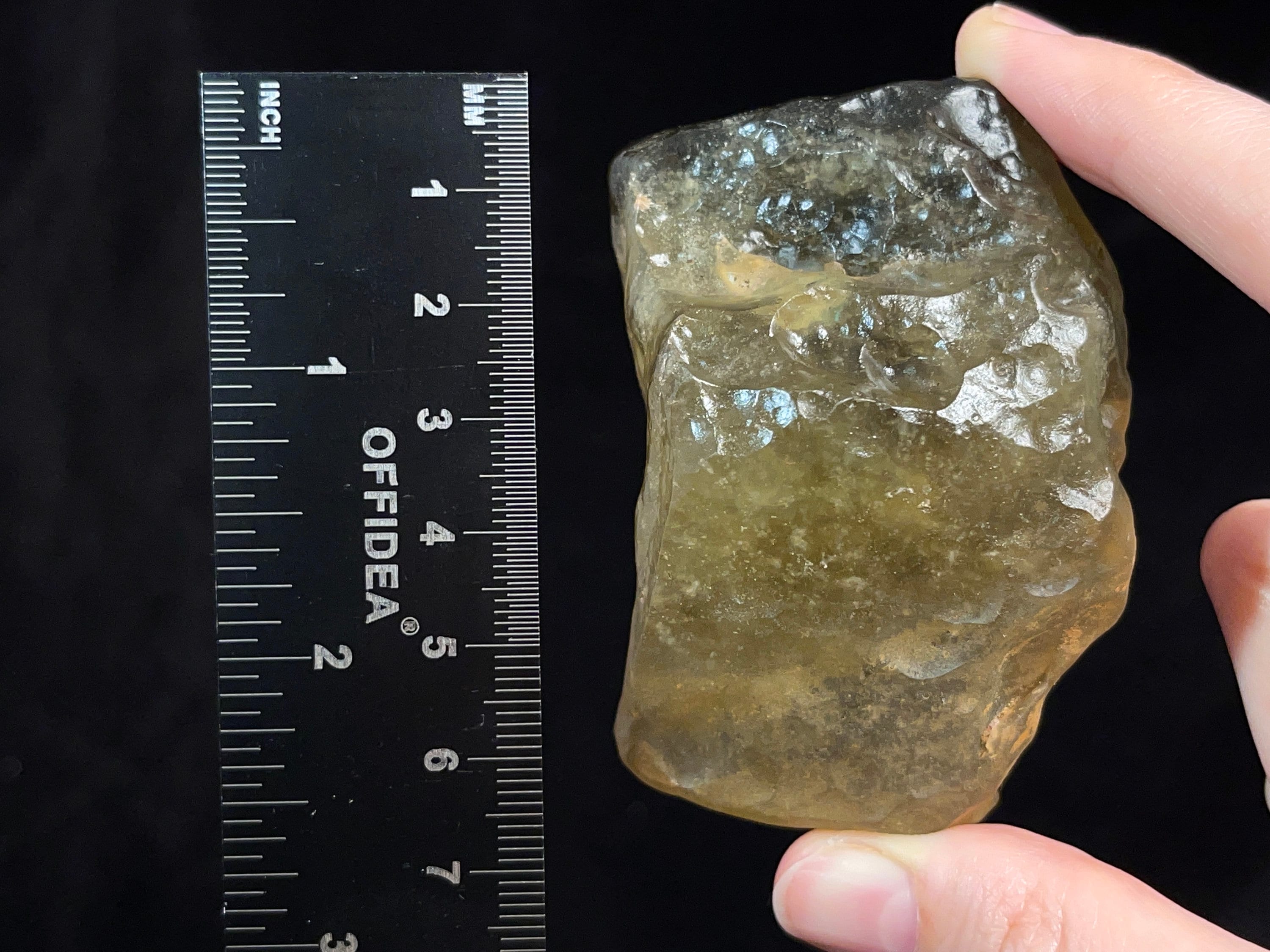 Libyan Desert Glass Raw Crystal - Rare 2A Grade Large 146.9g - Metaphysical Healing Stones for Meditation, Energy Work & Spiritual Growth