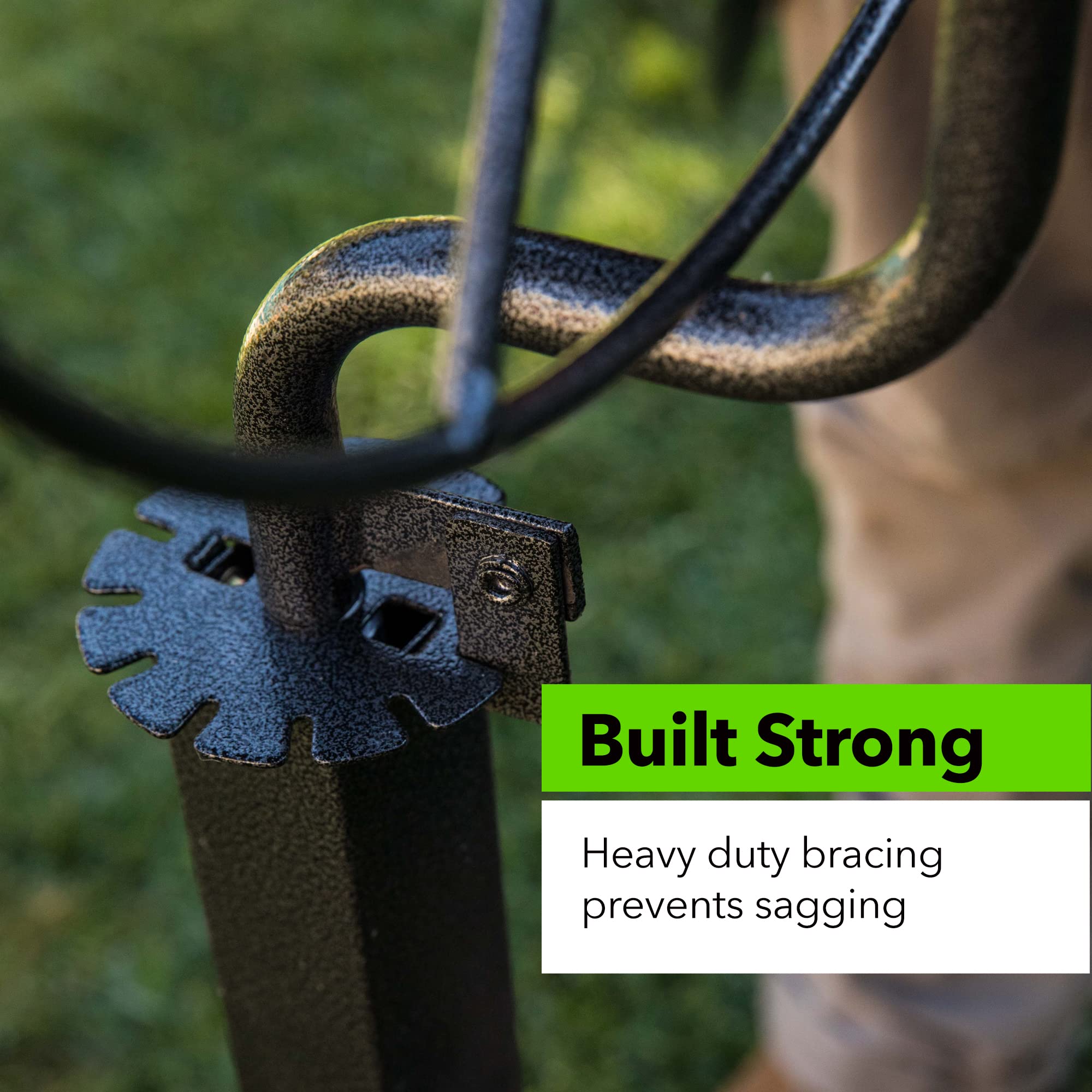 Yard Butler 360° Swivel Hose Reel Stand - Heavy Duty Metal Freestanding Garden Hose Holder for Yard, Lawn & Outdoor Use - Perfect Water Hose Caddy with 360 Rotation for Easy Watering & Storage