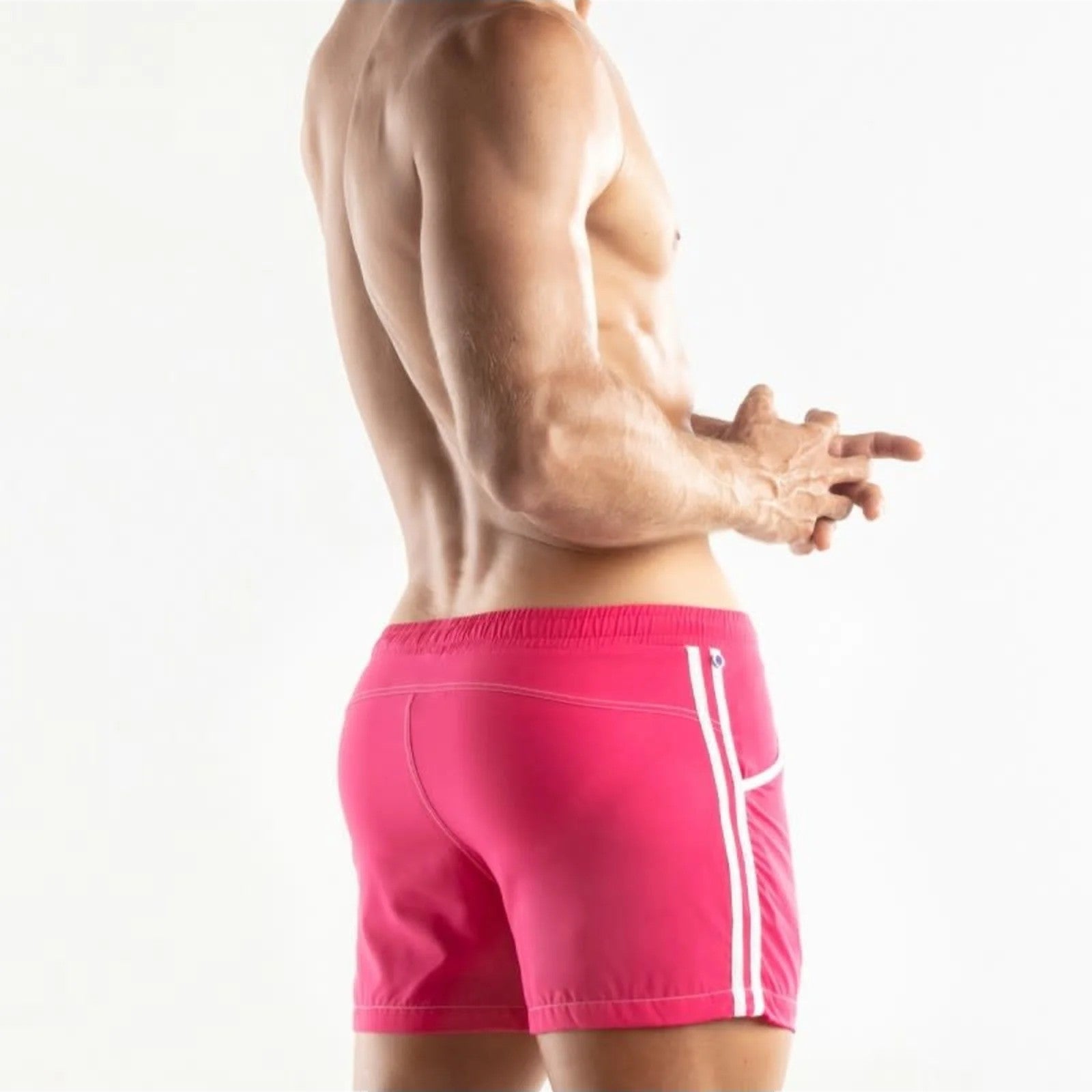 Code 22 Medley Swim Shorts 22135 - Pink | Quick-Dry Swim Trunks for Men | Perfect for Beach, Pool & Water Sports