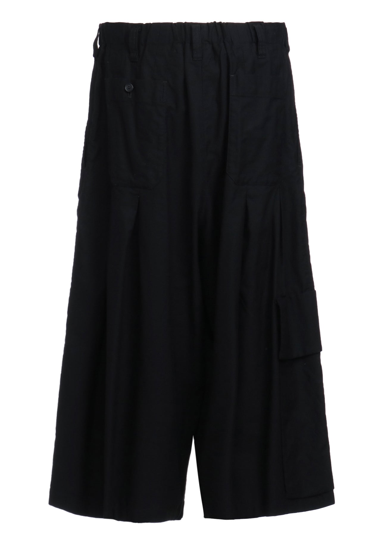 Stylish Cotton Twill Cropped Wide Pants with Gusseted Flap Pockets - Women's High Waisted Casual Trousers for Work, Travel & Everyday Wear