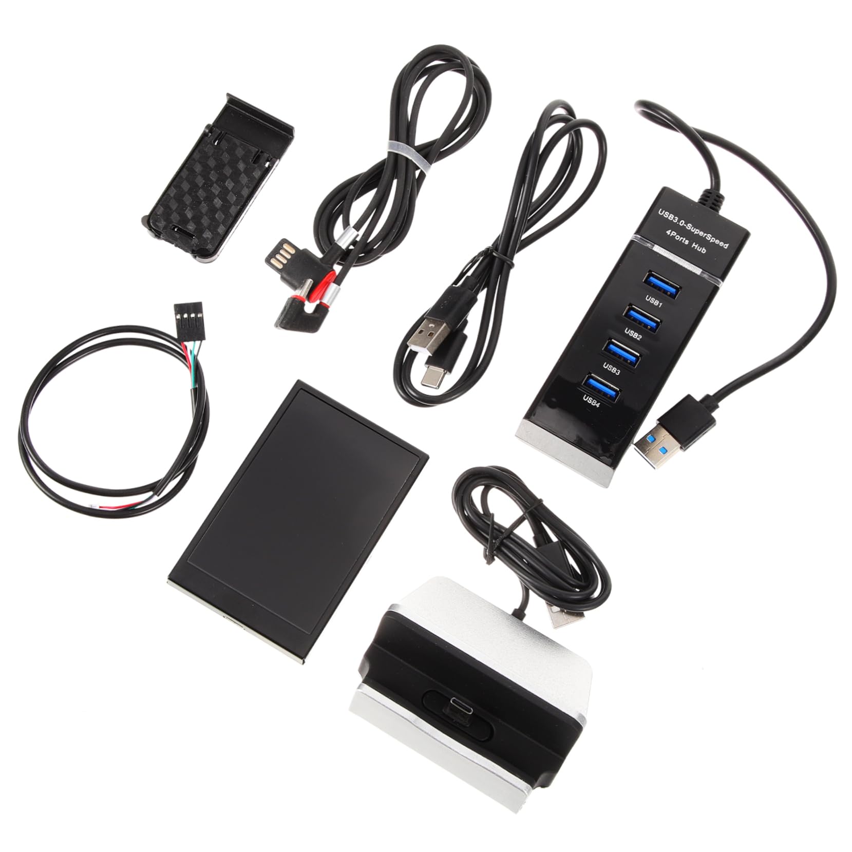 Uonlytech 3 Pack Mini Secondary Computer Screen - PC Temperature Monitor, ABS Case for Computer Tower - Perfect for Gaming Rigs & Workstation PC Monitoring