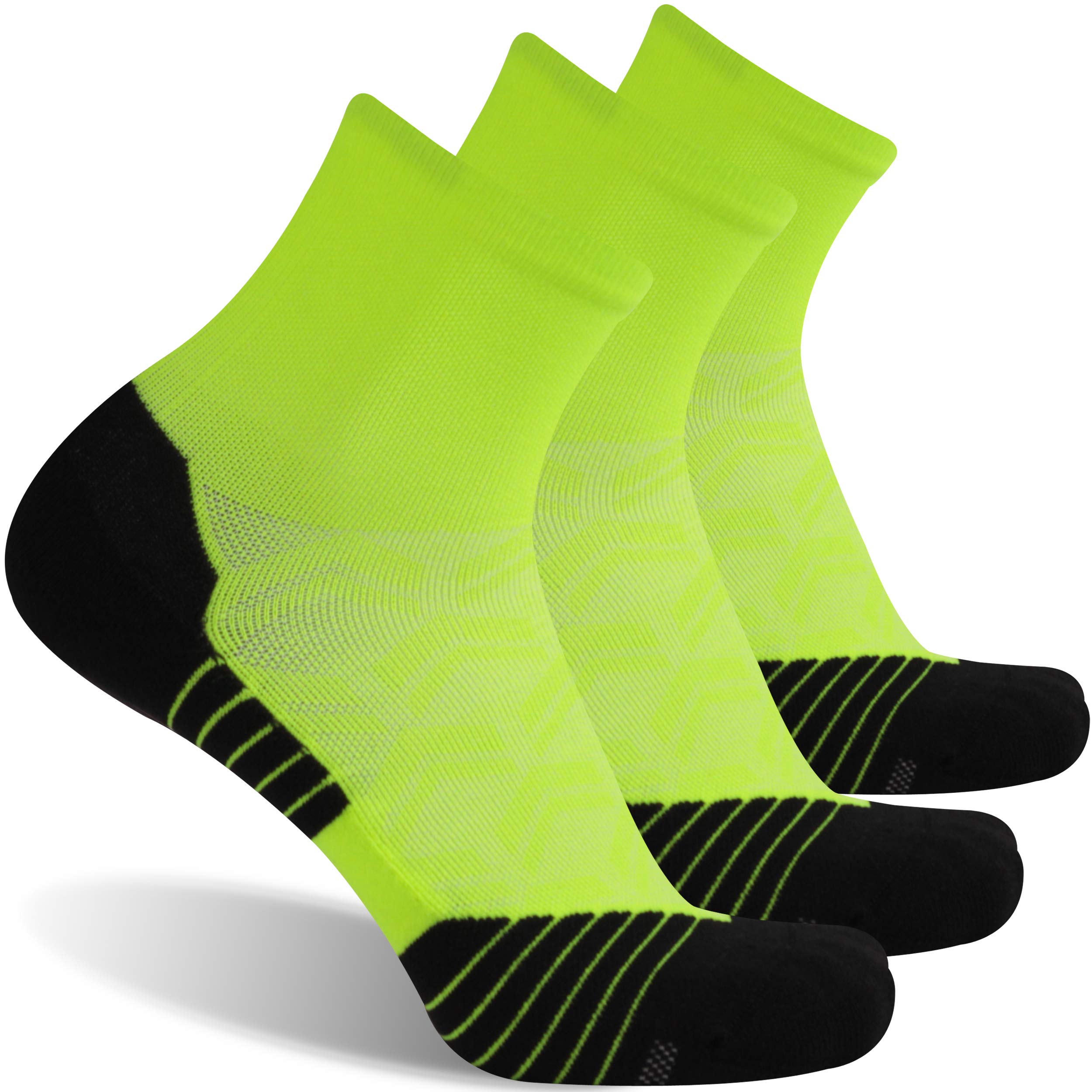 NIcool Running & Cycling Socks for Men & Women - Breathable Cushioned Athletic Ankle Socks - Low Cut Sports Socks for Jogging, Gym Workouts & Outdoor Activities