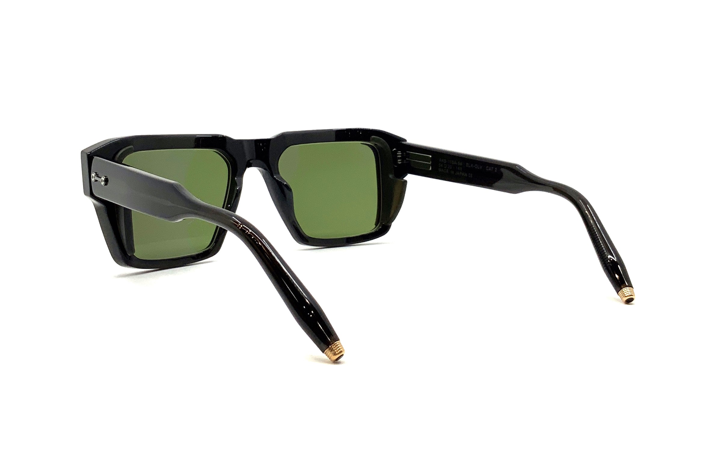 Akoni Hercules Black Crystal Sunglasses with Side Shield - Stylish UV Protection for Outdoor Sports & Driving