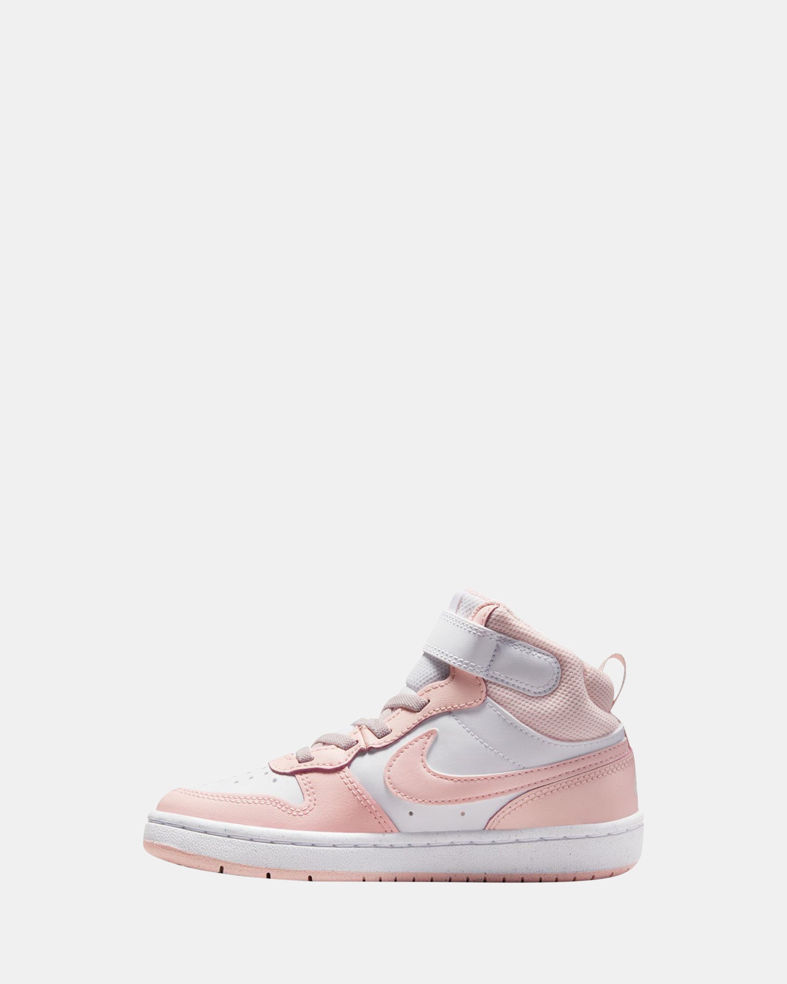 Nike Court Borough Mid 2 Premium Sneakers for Men & Women - White/Echo Pink - Retro Basketball Shoes for Casual Wear, Street Style & Gym Training