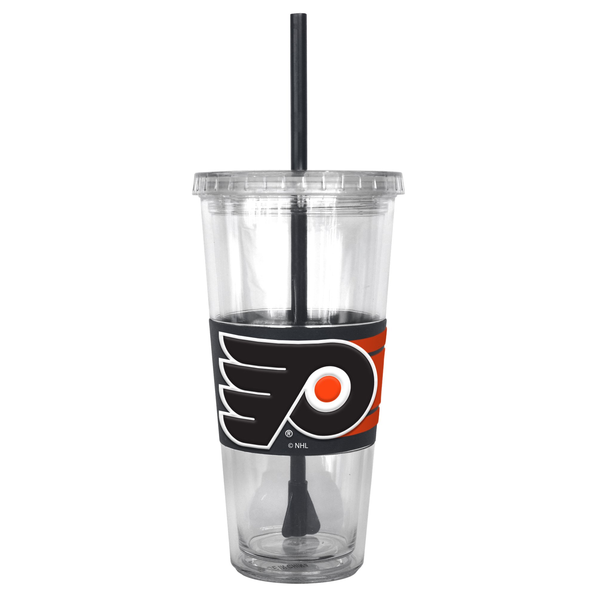NHL Team Insulated Stainless Steel Straw Tumbler - 22oz Double Wall Vacuum Cup for Cold & Hot Drinks - Perfect for Game Day, Office & Outdoor Activities
