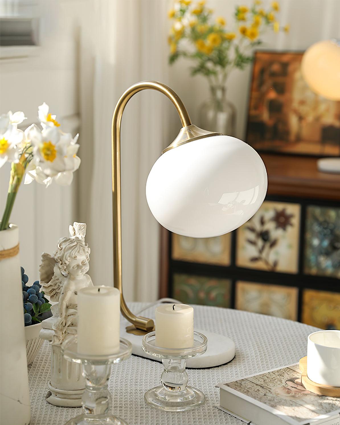 Marshmallow Table Lamp - Soft Glow LED Night Light for Bedroom, Nursery, Living Room - Cozy Ambiance & Decorative Home Lighting