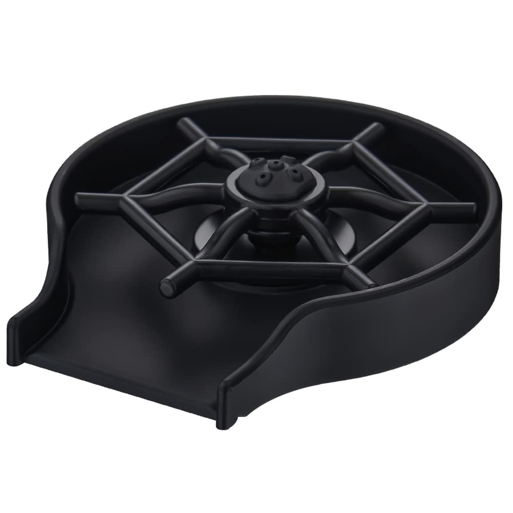 Matte Black Glass Rinser for Kitchen Sink - Baby Bottle & Cup Cleaner, Wet Bar Accessory | Perfect for Home Bars, Restaurants & Nursery Cleaning