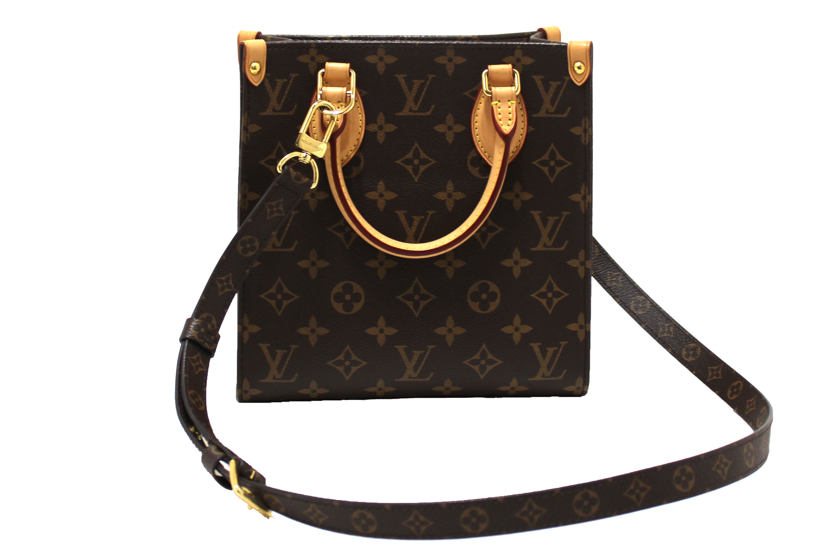 Authentic Louis Vuitton Monogram Canvas Sac Plat BB Crossbody Bag - Luxury Designer Handbag for Women, Perfect for Work, Travel & Everyday Use
