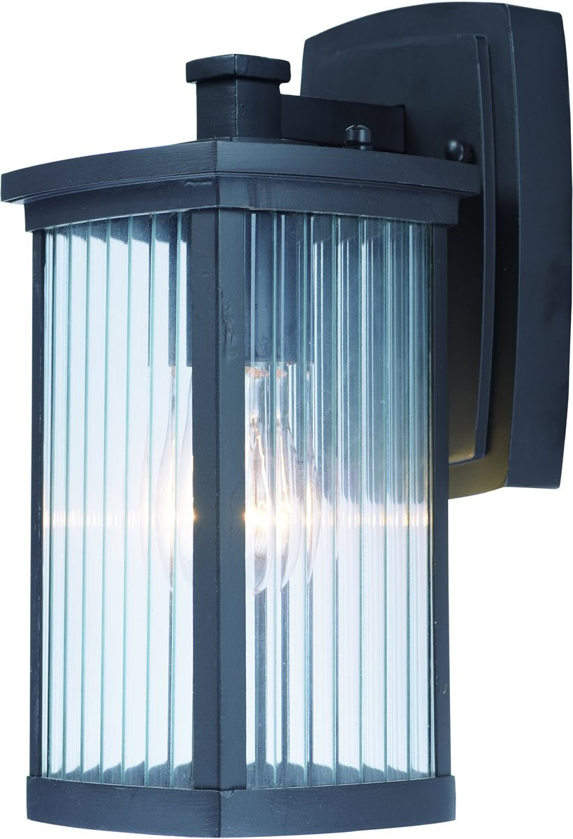 11H Terrace 1 Light Outdoor Wall Sconce - Weatherproof Exterior Lighting Fixture for Patio, Garden, Porch & Entryway - Modern Black Outdoor Wall Light for Home Decor
