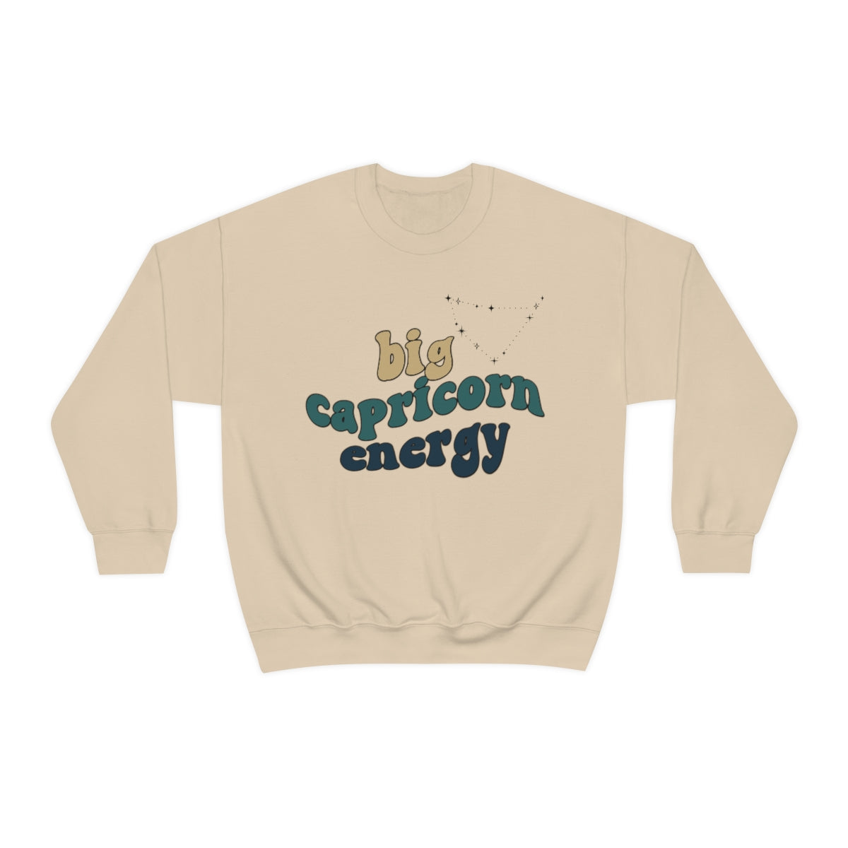 Capricorn Sweatshirt for Women & Men - Big Capricorn Energy Hoodie - Perfect Gift for Astrology Lovers - Zodiac Sign Apparel for Casual Wear & Birthday Gifts