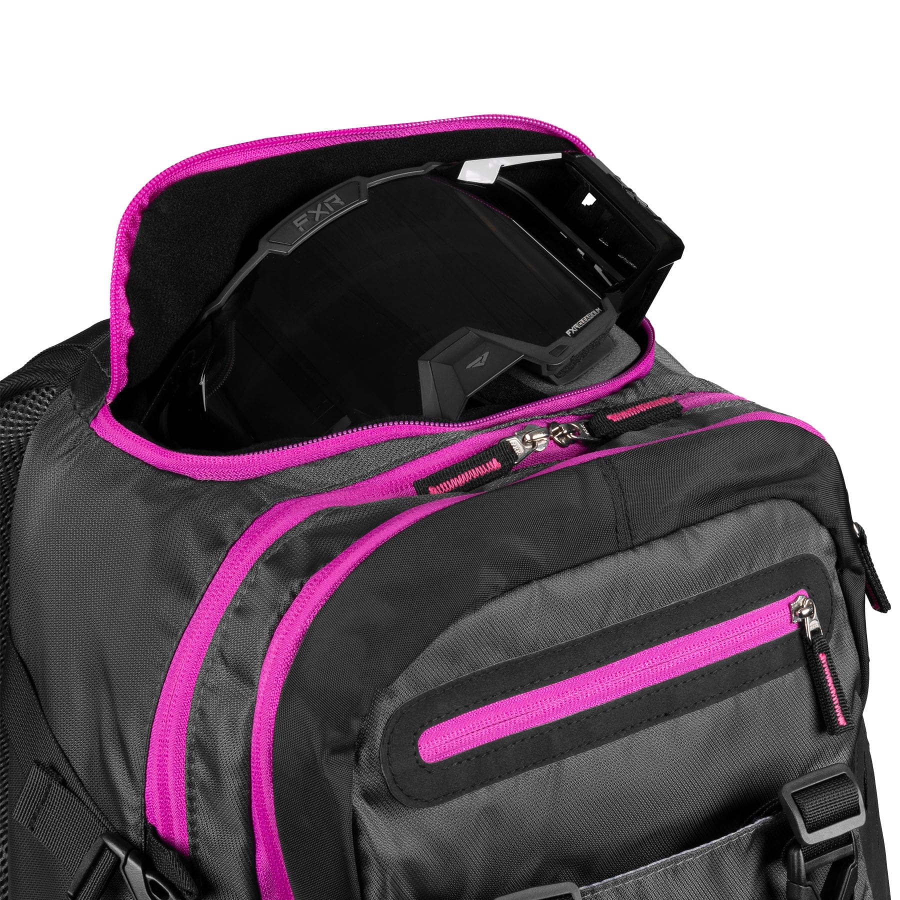 FXR Ride Pack 2025 - Waterproof Snowmobile Jacket & Pants Set (Black/Charcoal/Fuchsia, One Size) for Men & Women - Ideal for Winter Sports, Snowmobiling & Outdoor Adventures