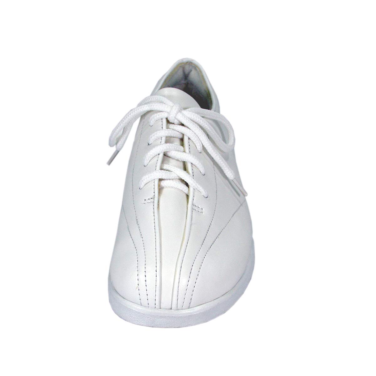 24 Hour Comfort Norma Women's Wide Width Cushioned Leather Lace Up Sneakers - Breathable Walking Shoes for Work, Travel & Everyday Wear