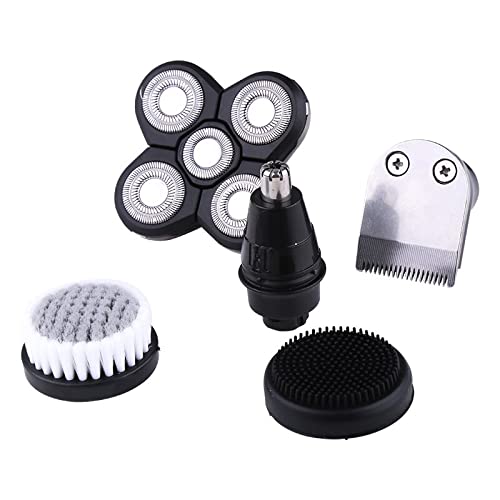 Professional 5-in-1 Electric Razor for Men - Rechargeable Wet & Dry Shaver with Beard Trimmer & Facial Grooming Kit | Perfect for Travel, Home Use & Daily Shaving Routine