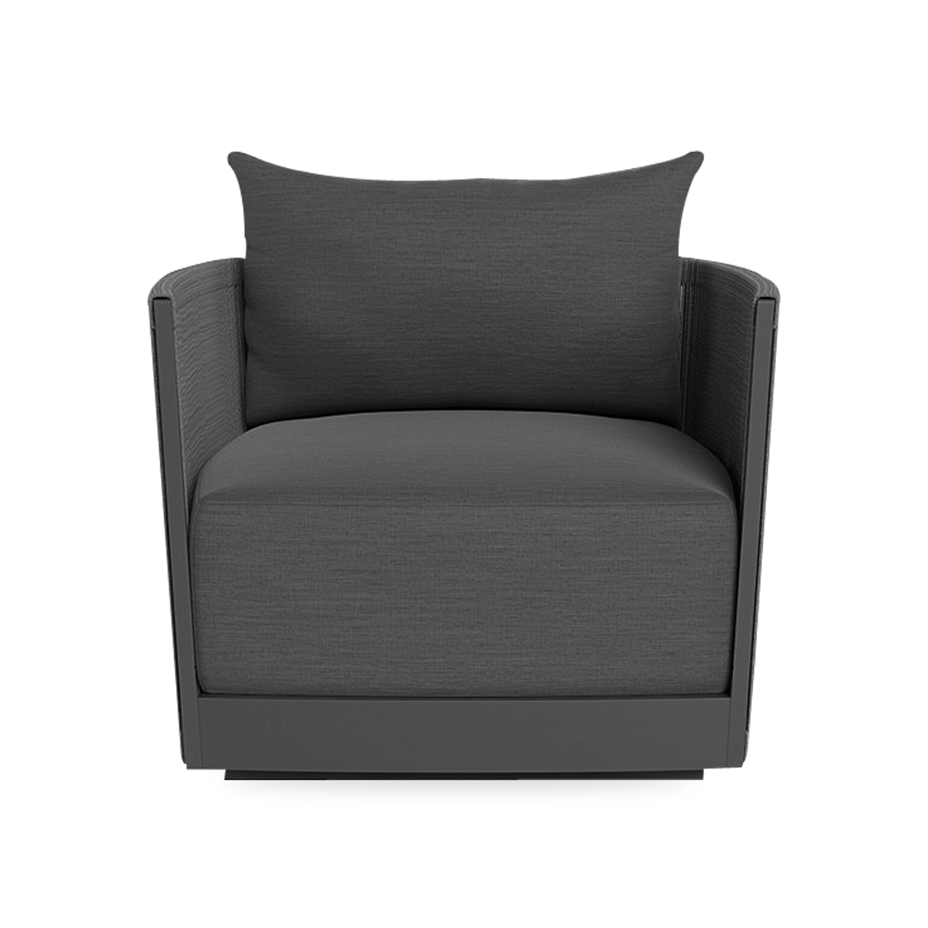 Antigua Swivel Lounge Chair - 360 Degree Rotating Patio Chair with Cushion, Outdoor Relaxation for Garden, Poolside, and Balcony
