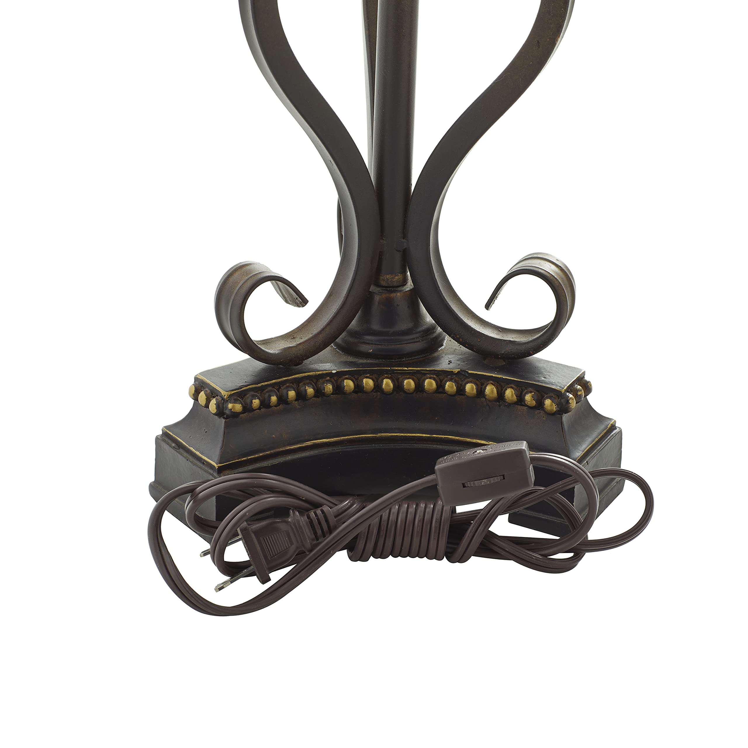 Deco 79 Mediterranean Style Metal Floor Uplight Set of 2 - Large Brown Torchiere Lamps for Living Room, Bedroom, or Patio Lighting