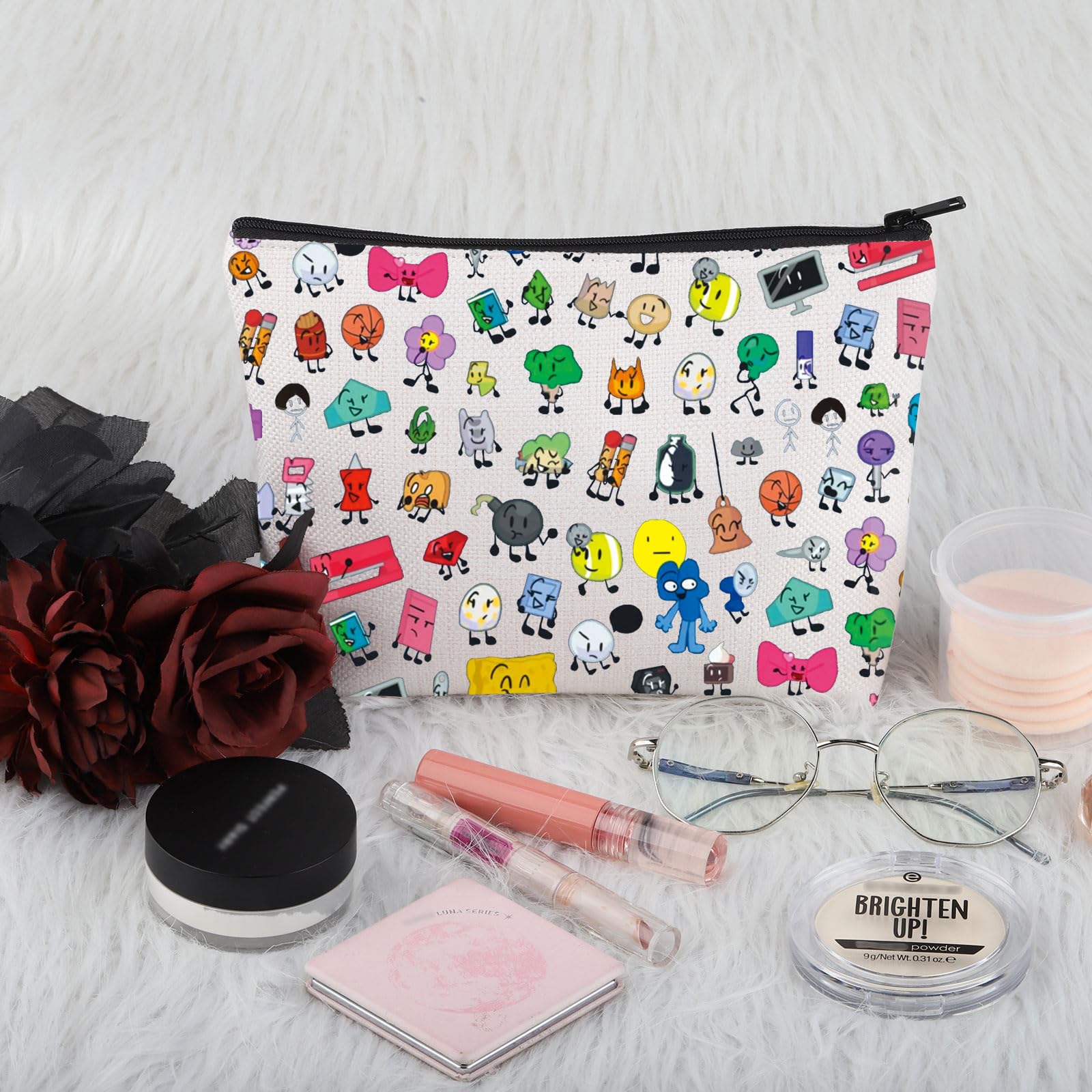 PWHAOO Game Inspired Algebralian Makeup Bag - Durable Cosmetic Bag for Game Fans, Cosplay Merch, and Everyday Use (Algebralian M)