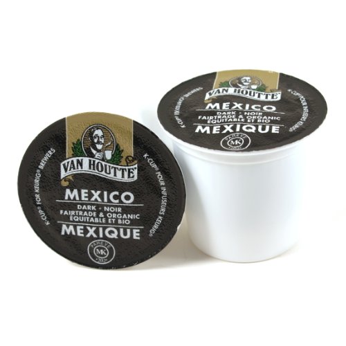 Van Houtte Mexico Fair Trade Dark Roast Organic Coffee Keurig K-Cups, 72 Count - Premium Single Serve Pods for Keurig Brewers - Perfect for Home, Office & Gifts