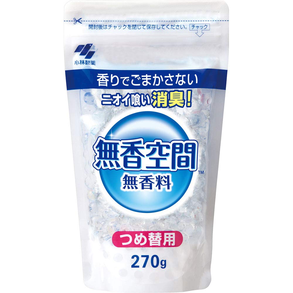 Bulk Purchase: Unscented Space Deodorant Refill - Large 270g Capacity (Pack of 8) | Ideal for Home, Office & Storage Areas