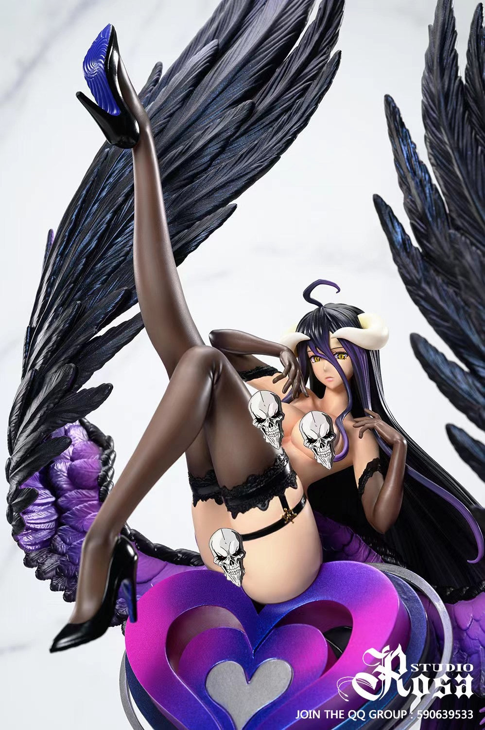 Rosa Studio Albedo Cosplay Costume - Overlord Anime Character Outfit for Halloween, Conventions & Cosplay Events