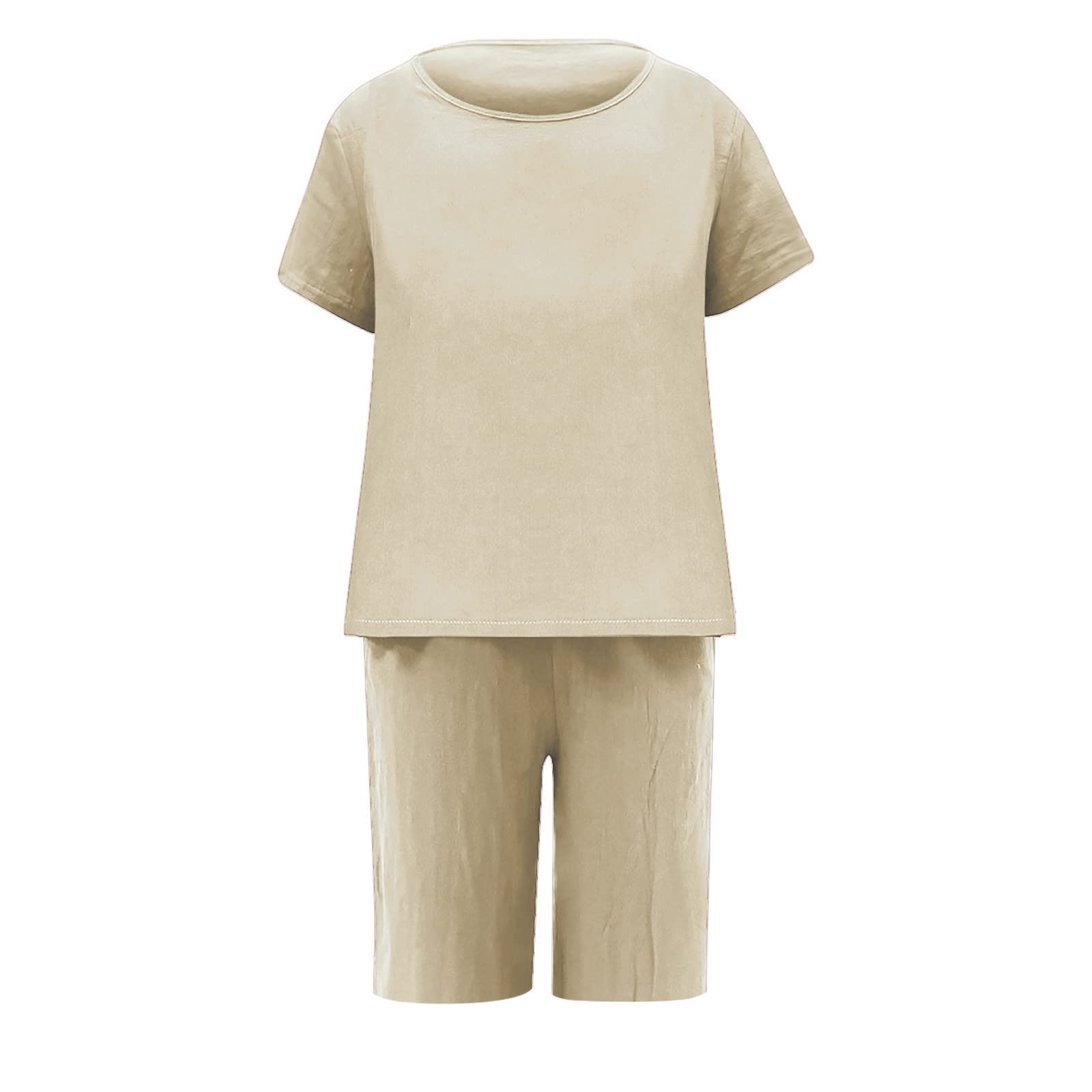 Oelaio Women's 2-Piece Matching Sweatsuit Set - Y2K Style Shorts & Top Lounge Outfit for Vacation, Casual Wear & Street Fashion | Perfect for Beach Trips, Gym Lounge & Weekend Brunch