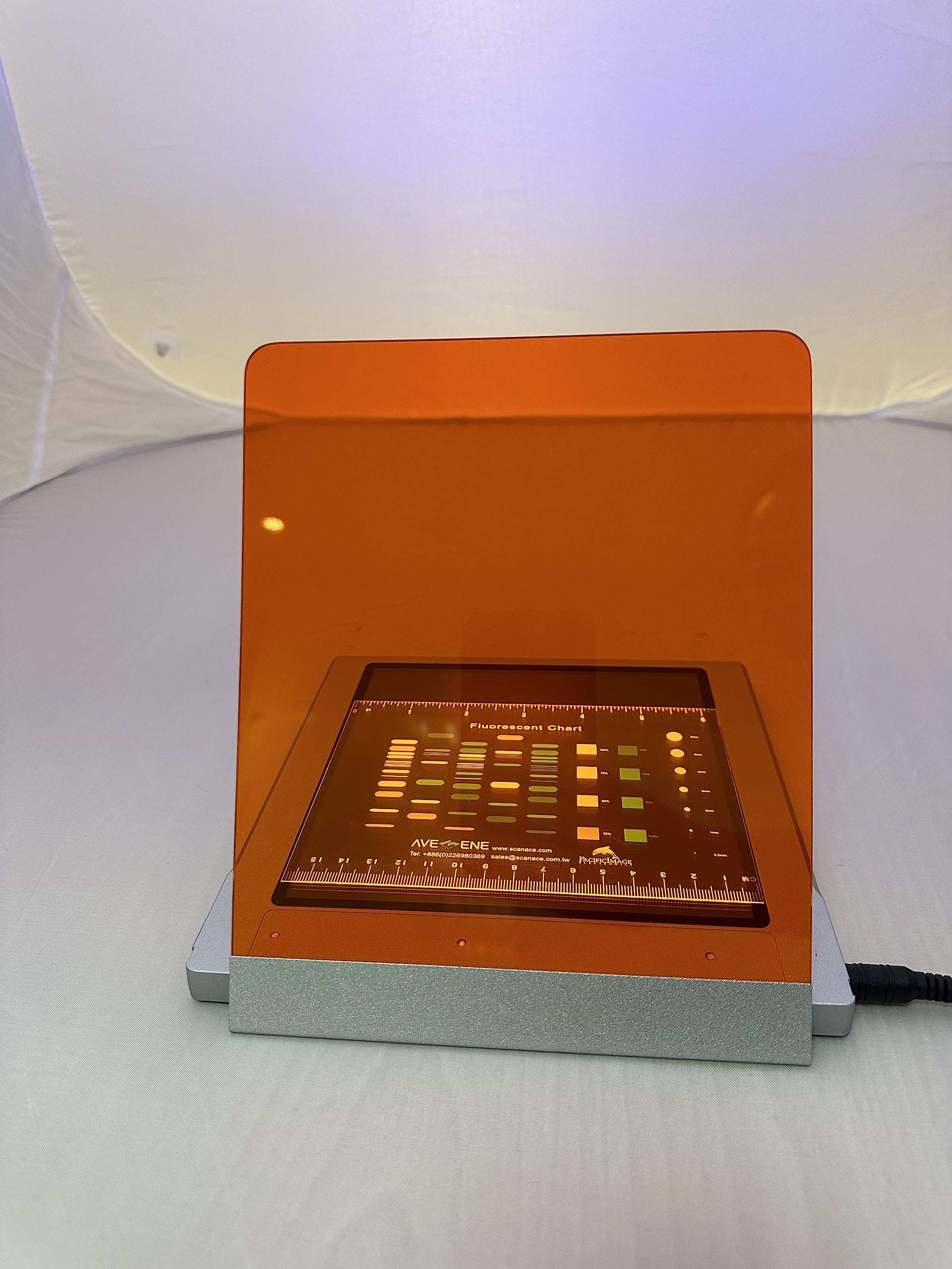 Pacific Image Electronics Blue Transillumination Plate 470nm - Scientific Research Tool for DNA/RNA Gel Visualization | Compatible with EtBr, GelRed & SYBR Gold Dyes | Detachable Amber Cover | Works with Glite 600 BW System | Perfect for Laboratory, Biotechnology & Forensic Applications