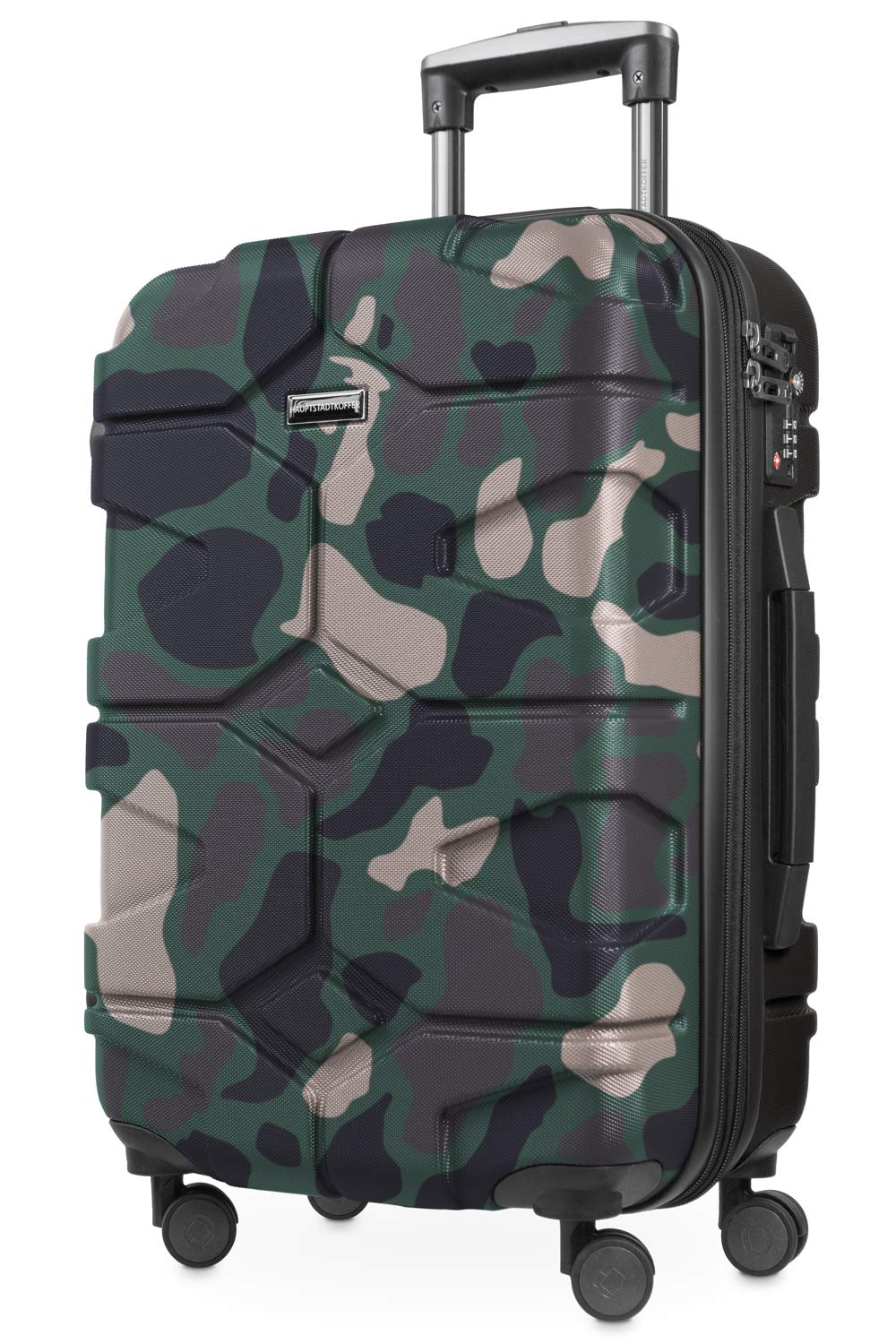 Premium Camouflage Carry-On Luggage 55cm - Lightweight Cabin Suitcase for Business Travel & Weekend Getaways