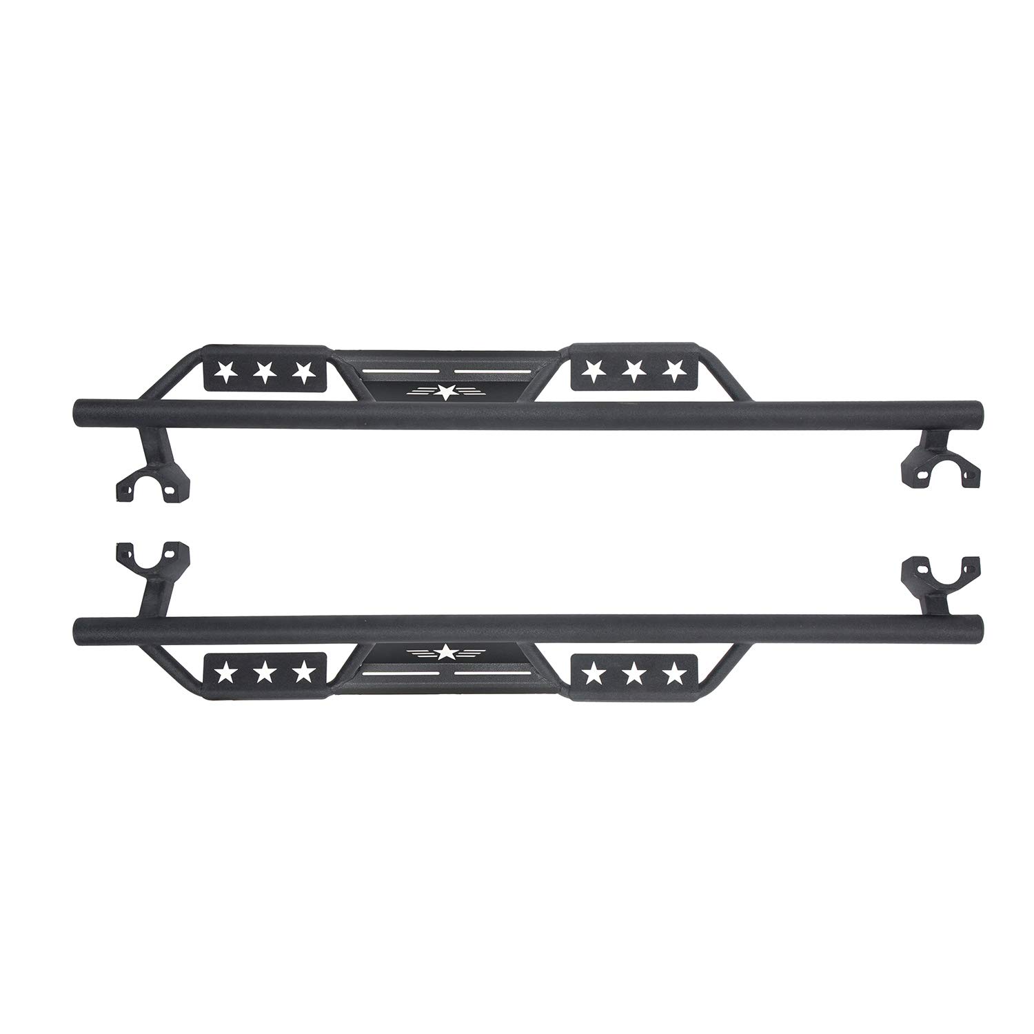 Wrangler JKU Wide Drop Side Step Running Board for Jeep Wrangler JK 4-Door Unlimited Sahara Rubicon Sport 2007-2018 - Heavy Duty Off-Road Nerf Bars for Enhanced Vehicle Access & Protection