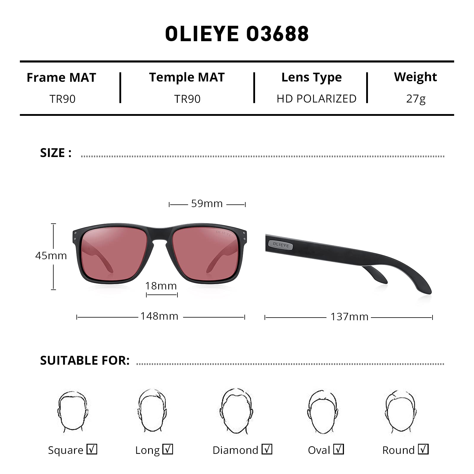 Men's Polarized Sports Sunglasses for Fishing & Outdoor Activities - Lightweight Flexible Frame UV Protection - Perfect for Running, Cycling, Hiking & Water Sports