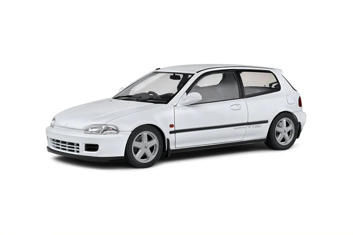 1:18 Scale Solido Honda Civic EG6 Diecast Model Car - White - Collectible Toy for Car Enthusiasts & Display for Home/Office Decor