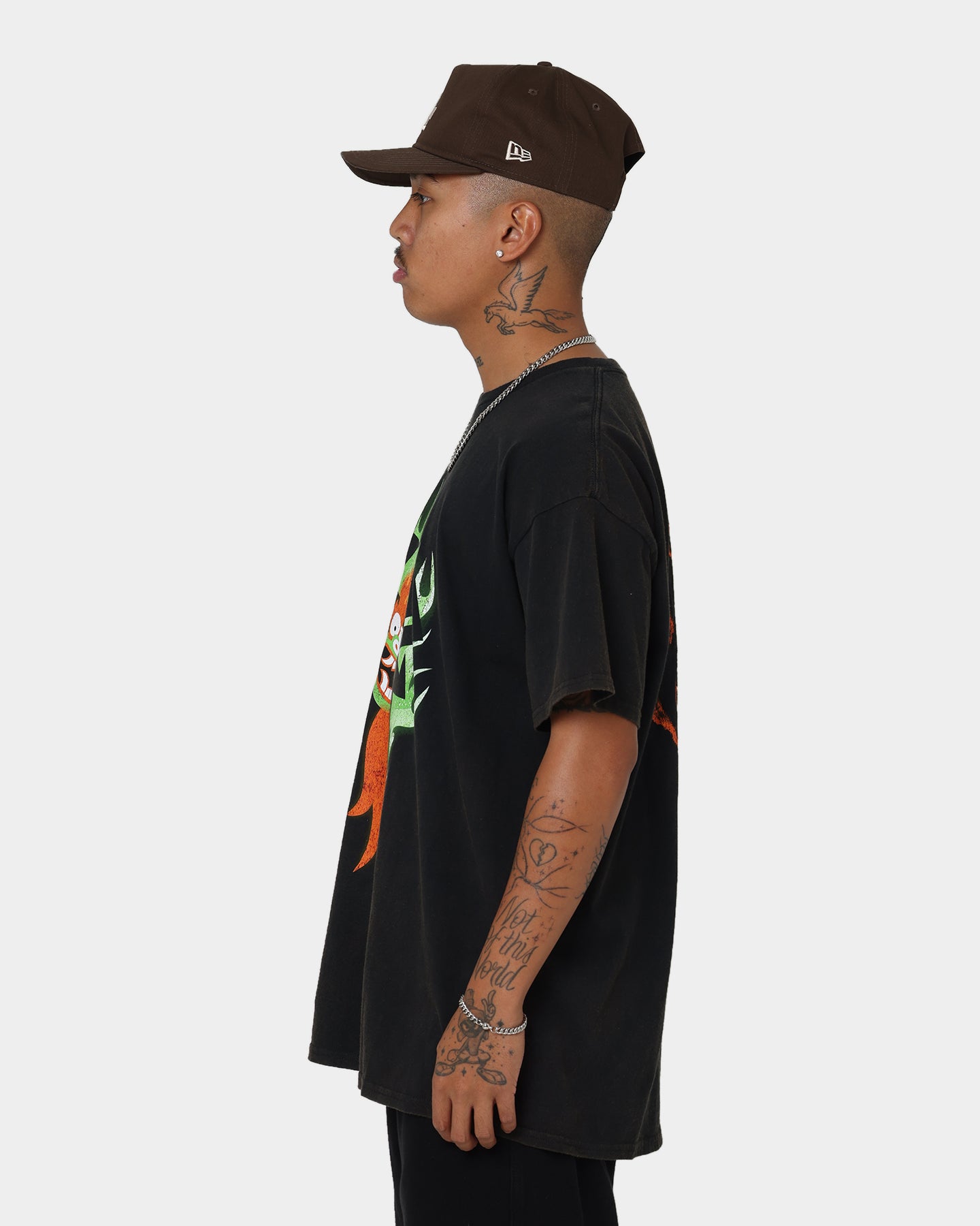 Samurai Jack Aku Graphic T-Shirt - Black Vintage Wash - Anime Inspired Tee for Casual Wear & Cosplay