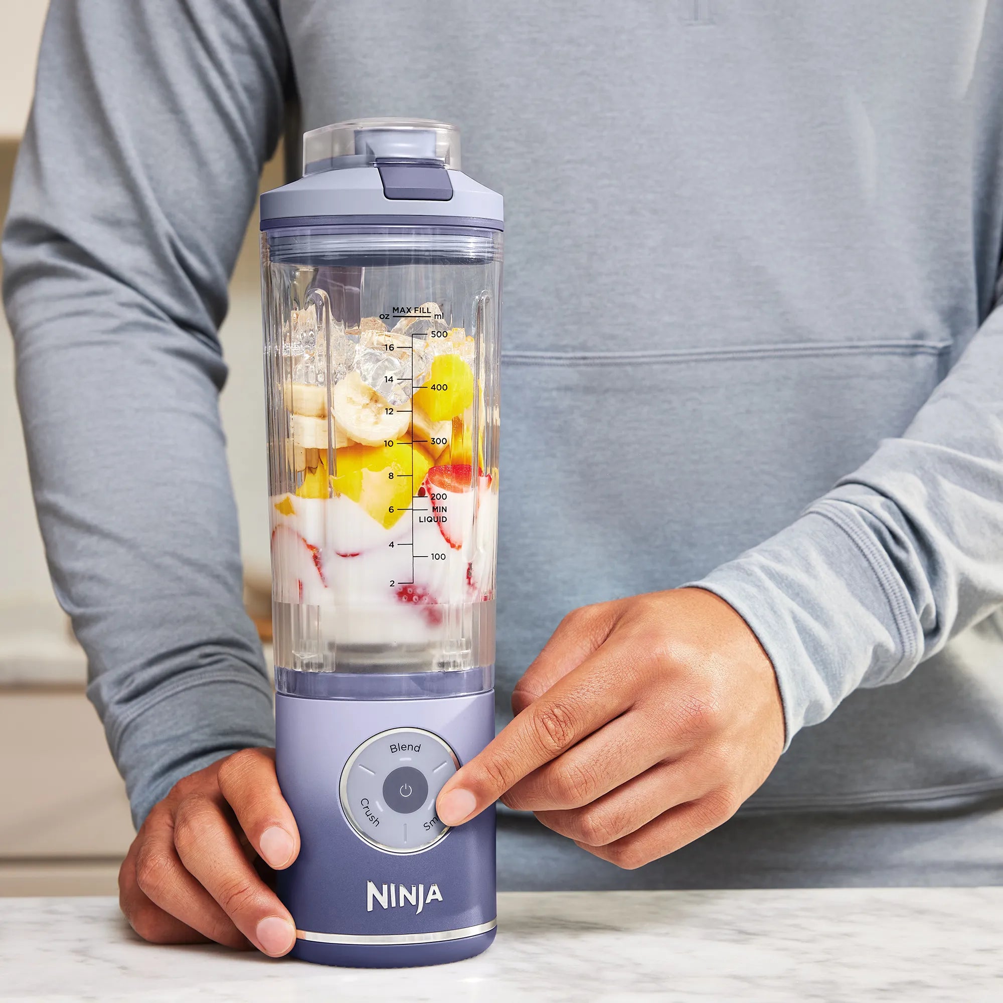Ninja Blast Max Cordless Portable Blender - Powerful 1000W Motor, 20oz Travel Cup, USB Rechargeable for Smoothies, Protein Shakes & Meal Prep - Perfect for Gym, Office & Outdoor Adventures