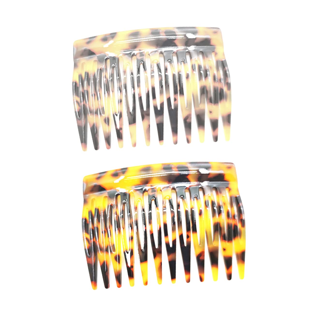 FOMIYES French Hair Side Combs - Acetate Hair Accessories with 12 Teeth for Women | Vintage Hair Clips for Updos, Weddings & Everyday Styling